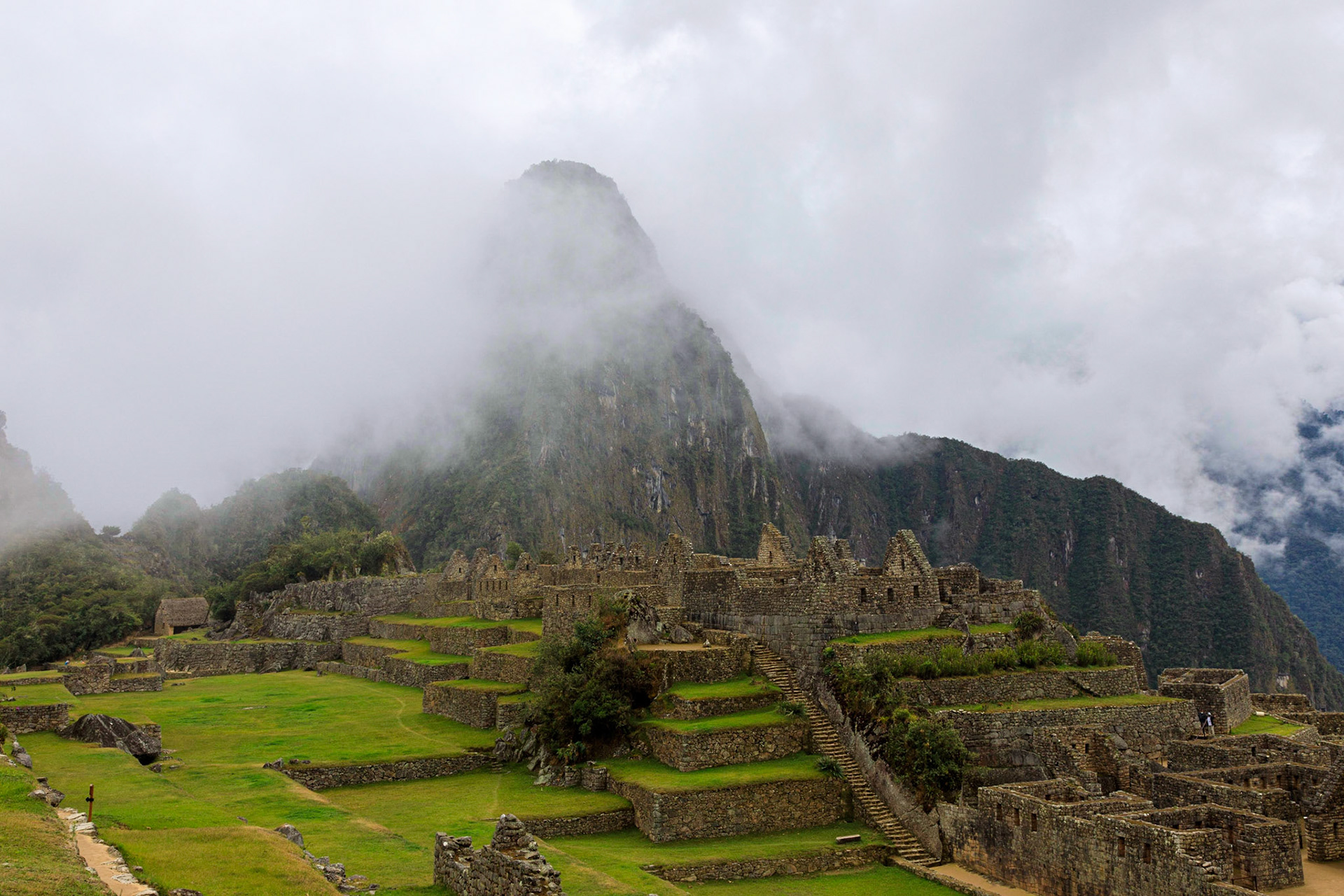 Machu Picchu with Huayna Picchu in the background