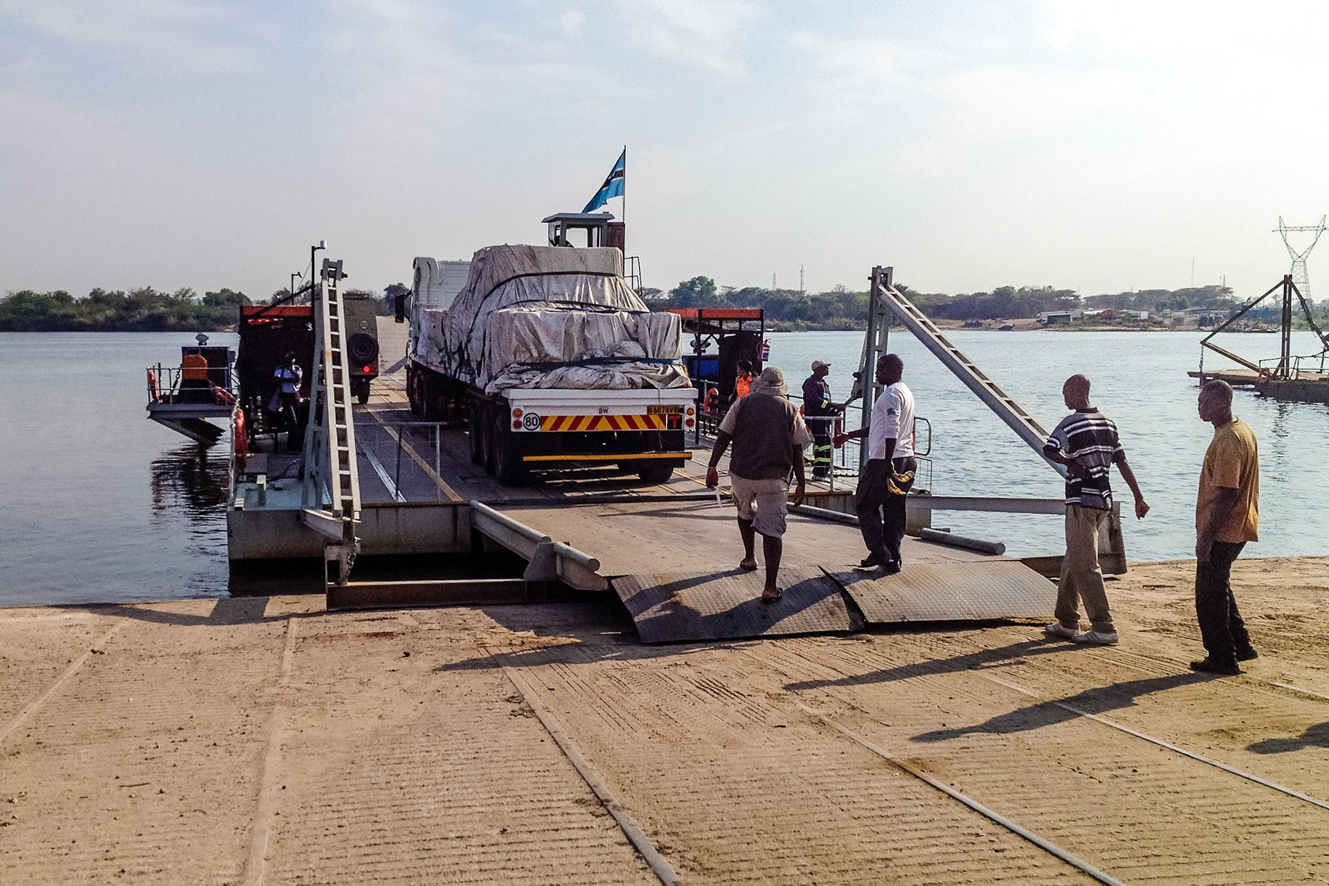 Crossing from Botswana into Zambia