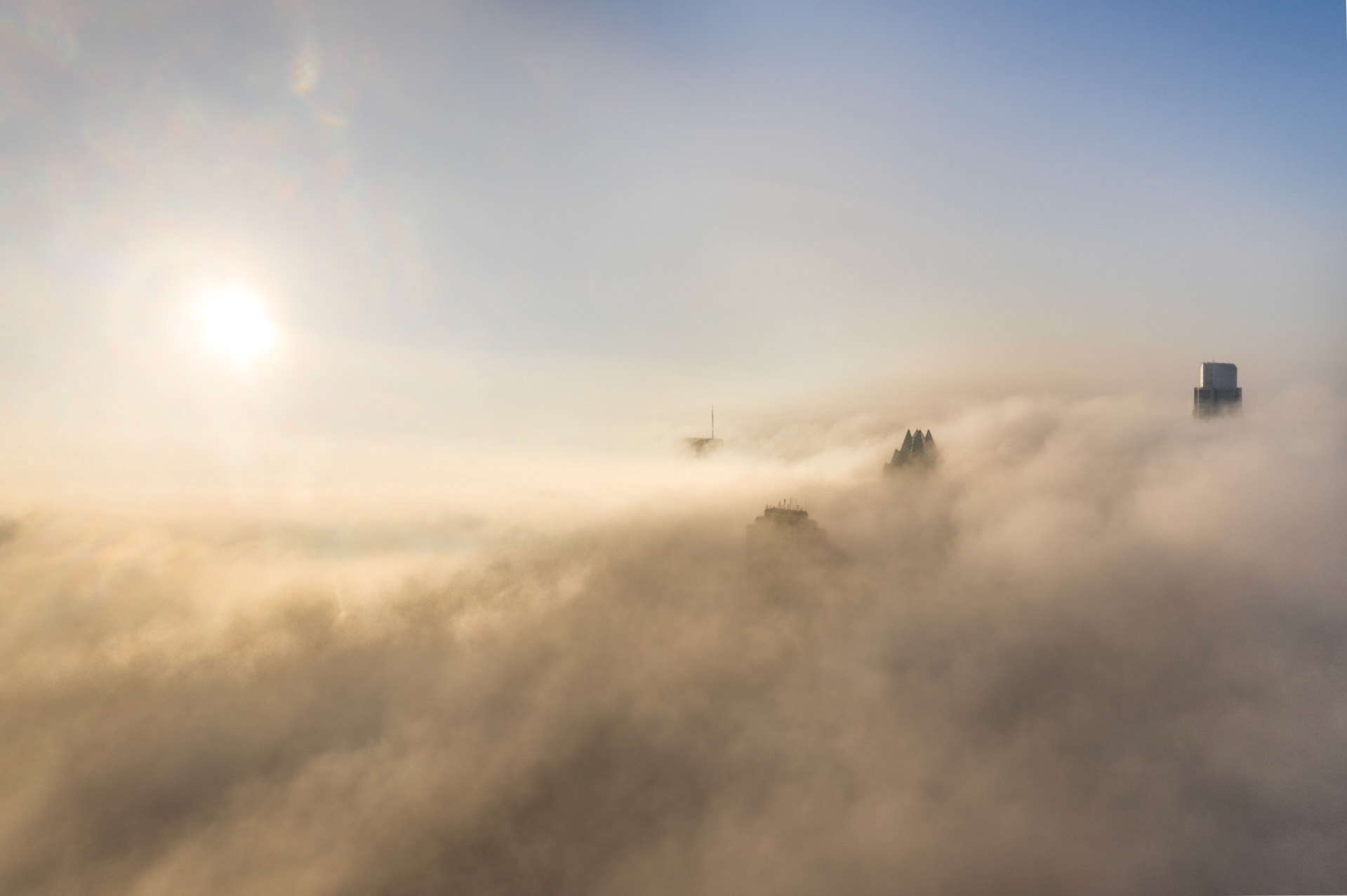 Fog over Downtown, ATX (2019)