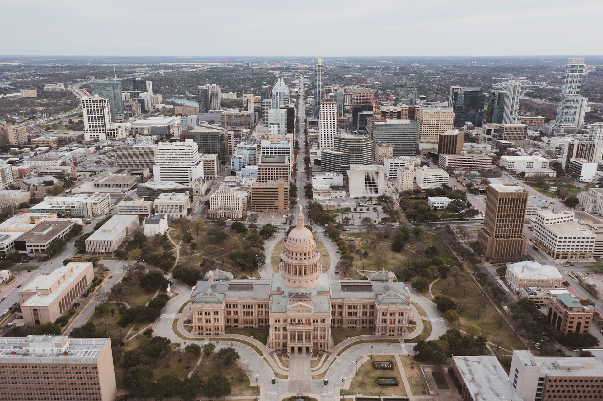 Capitol and Downtown Monochrome, ATX (2020)
