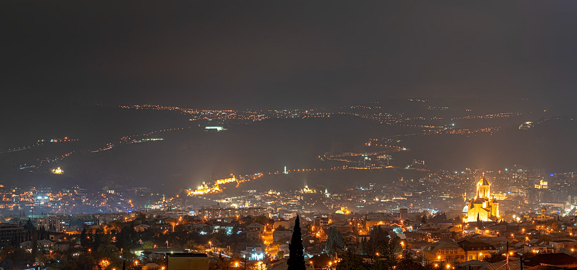 Panorama over Tbilisi, Georgia (2021)