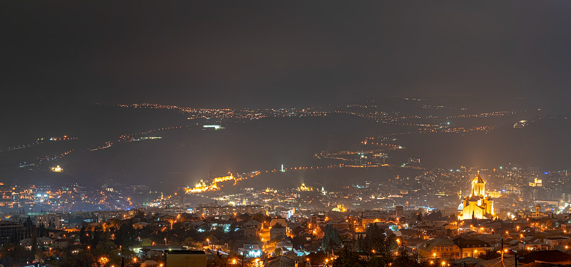 Panorama over Tbilisi, Georgia (2021)