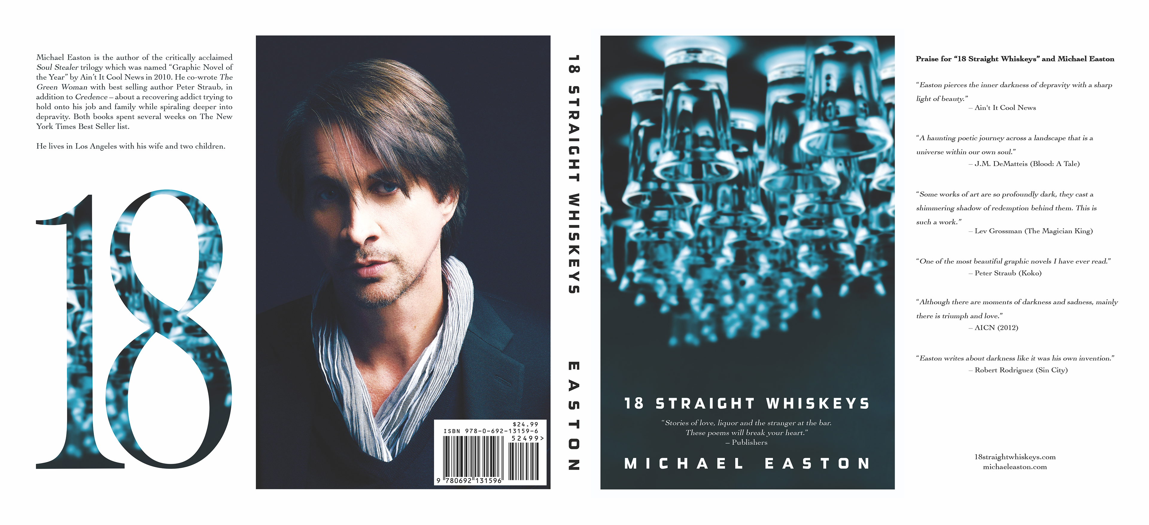 Book cover design for a poetry book I also did the layout on.