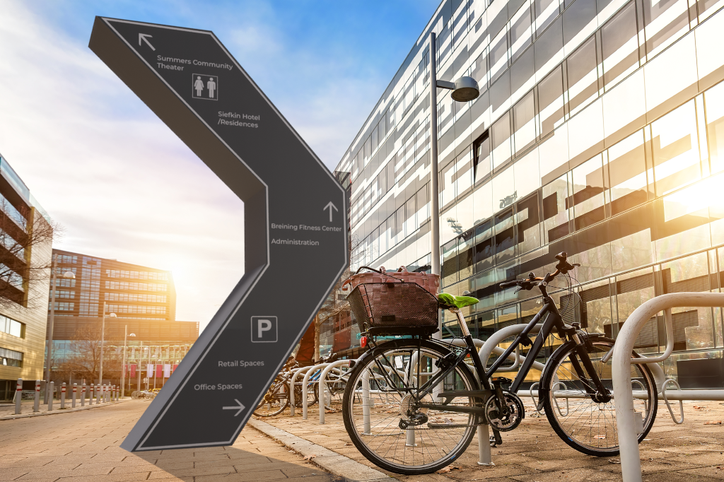 Monument Signage (Day Time) (stock image used for background)