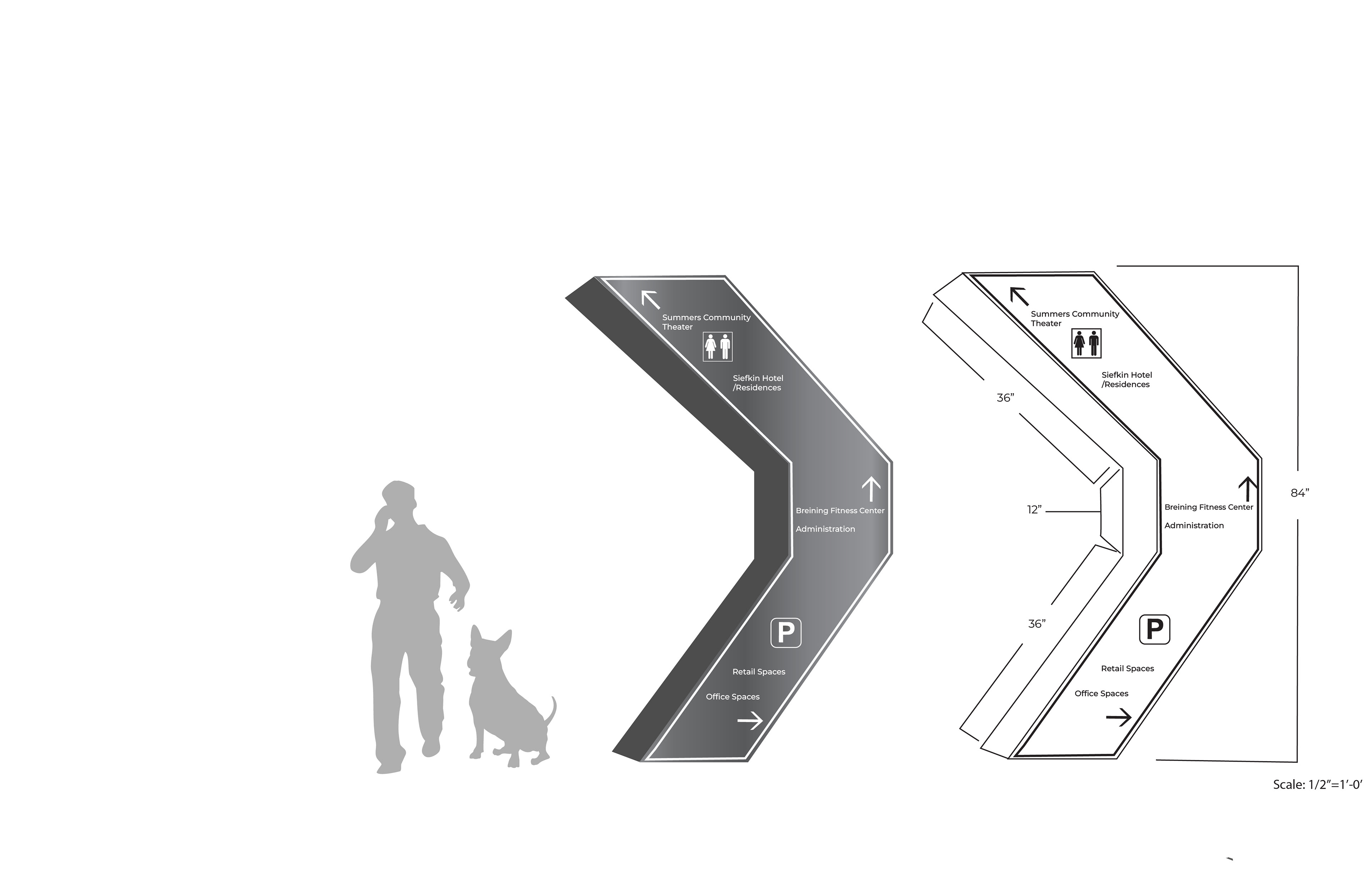 Signage 3 measurements