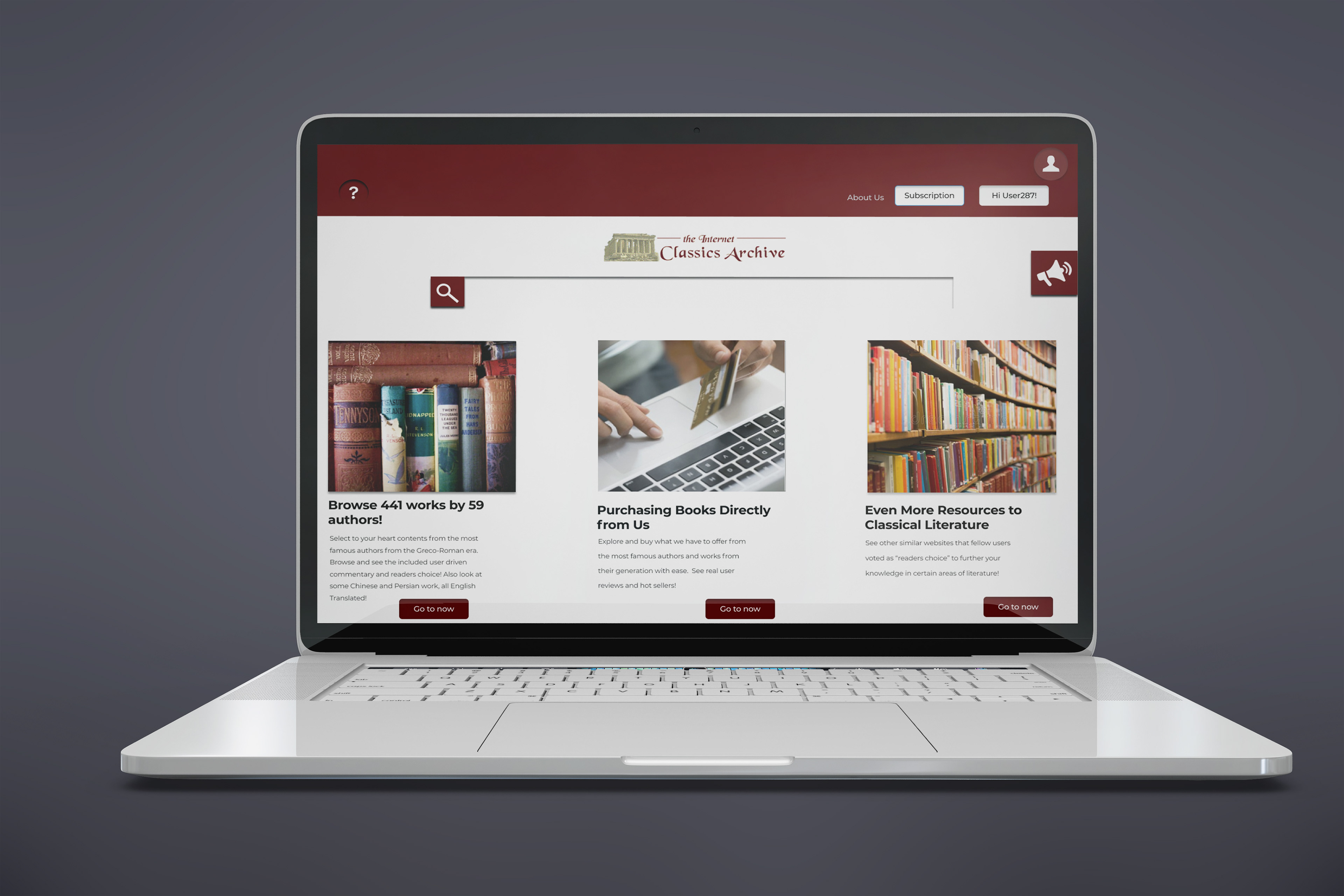 Home Page Mockup