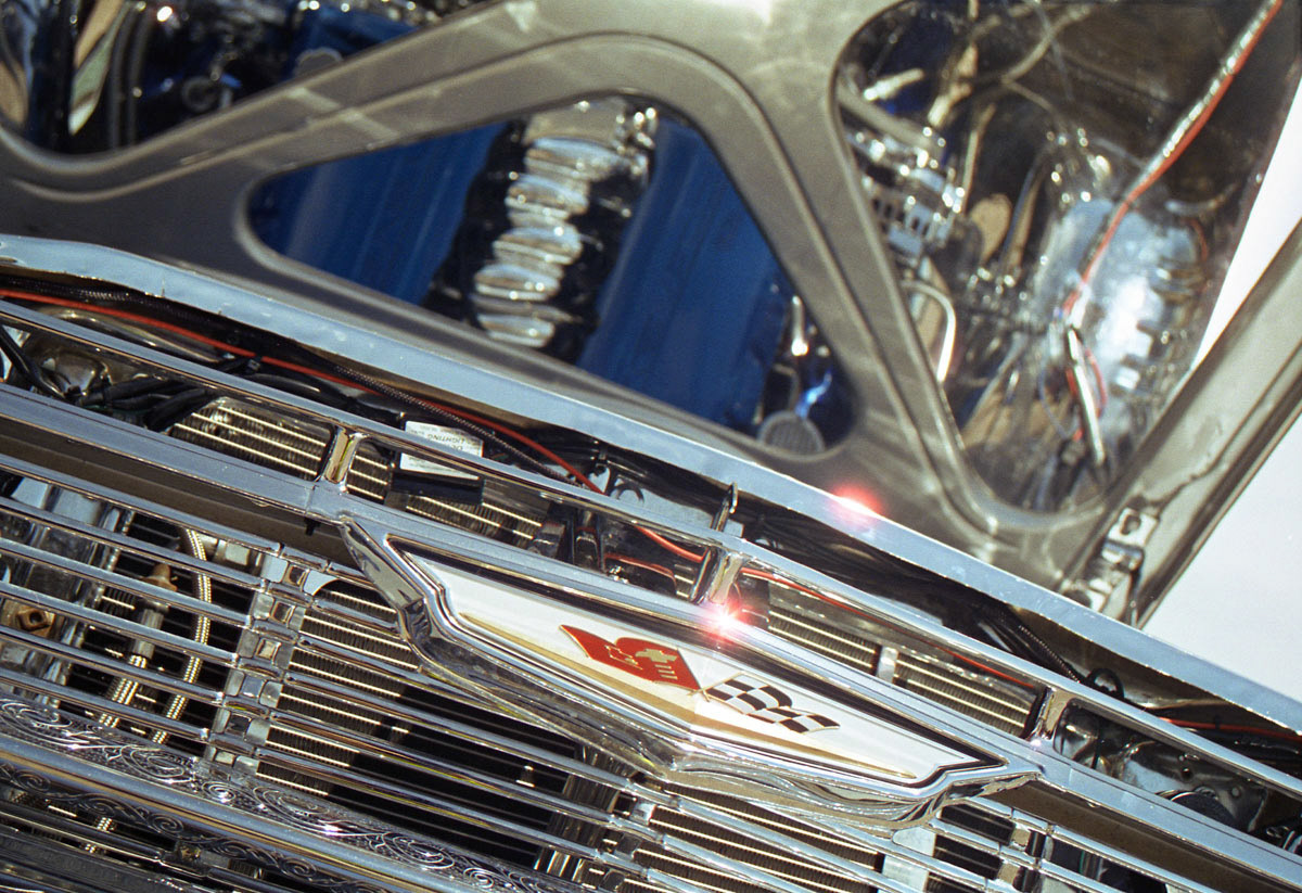 Chevy Impala Chrome Detail Engine Compartment Grille