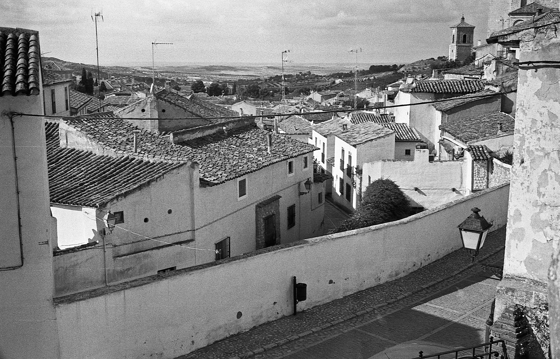 View looking over old city neighborhood