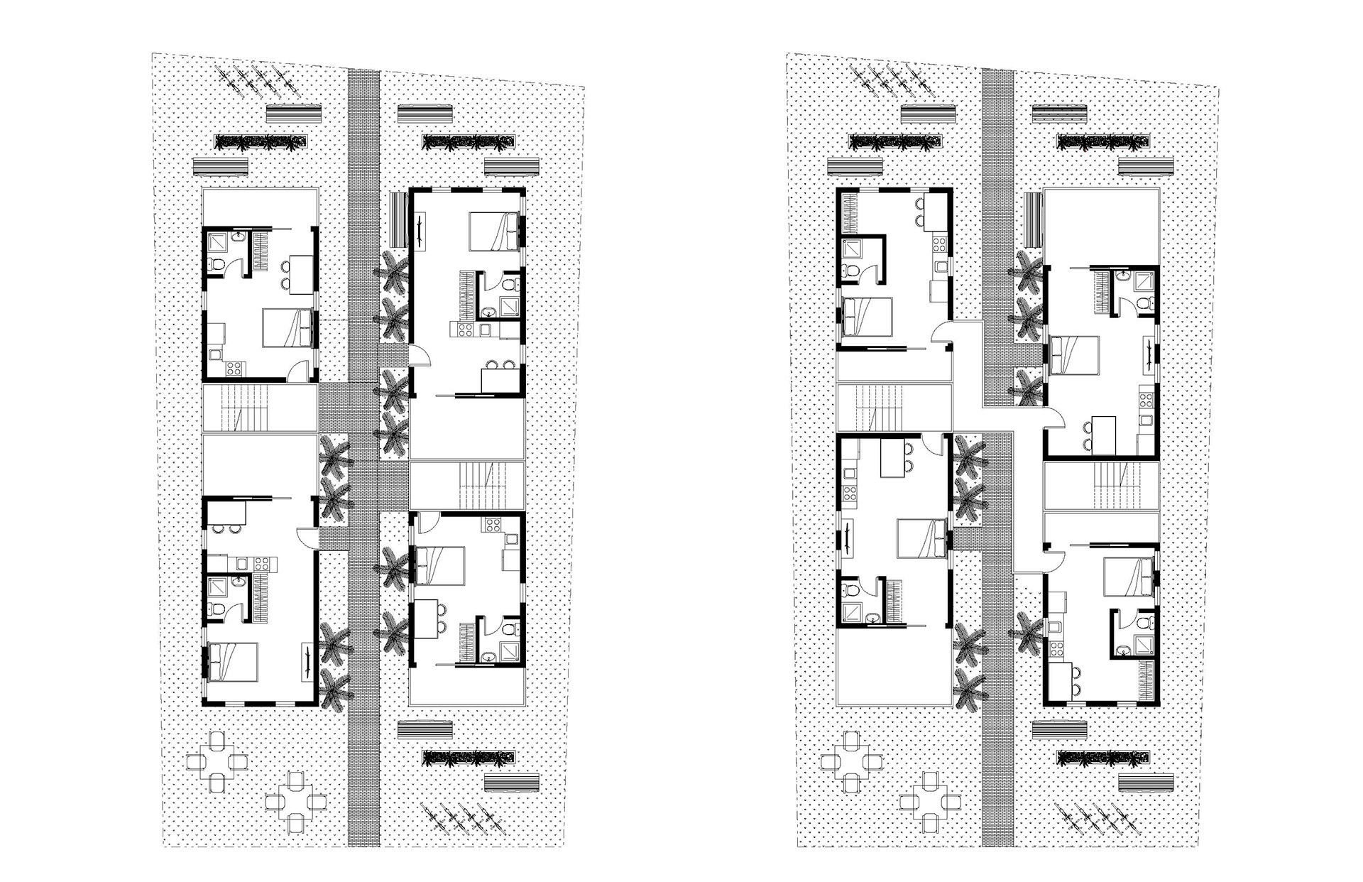 Ground and Second Floors Plans