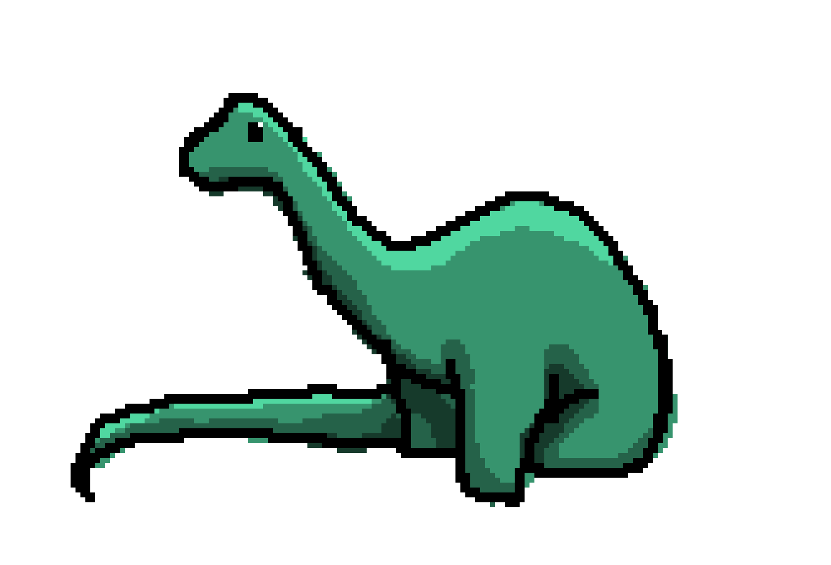 Pixilart - Jumping Dino by MeredithB