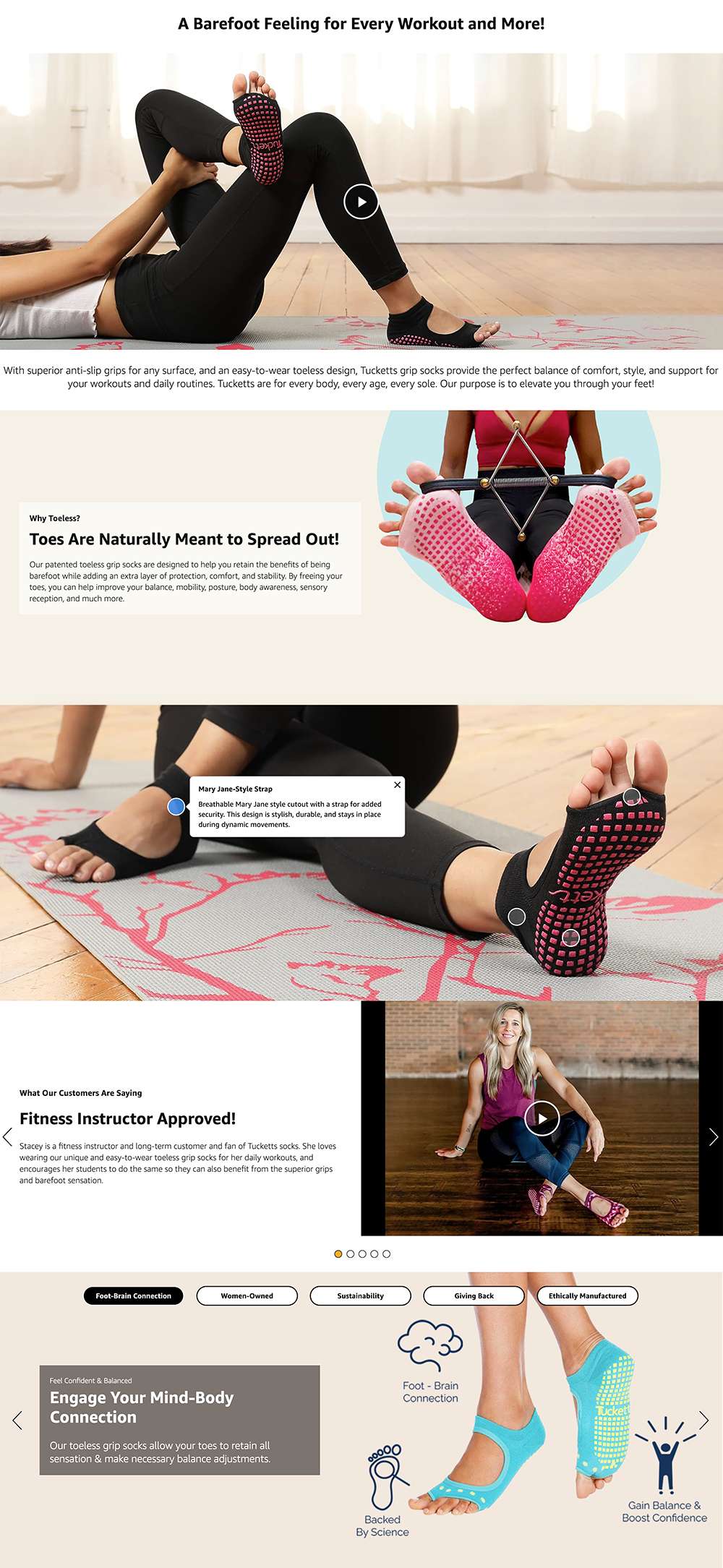 Conceptualized and designed client's Amazon A+ content, including layout and written and visual content.
