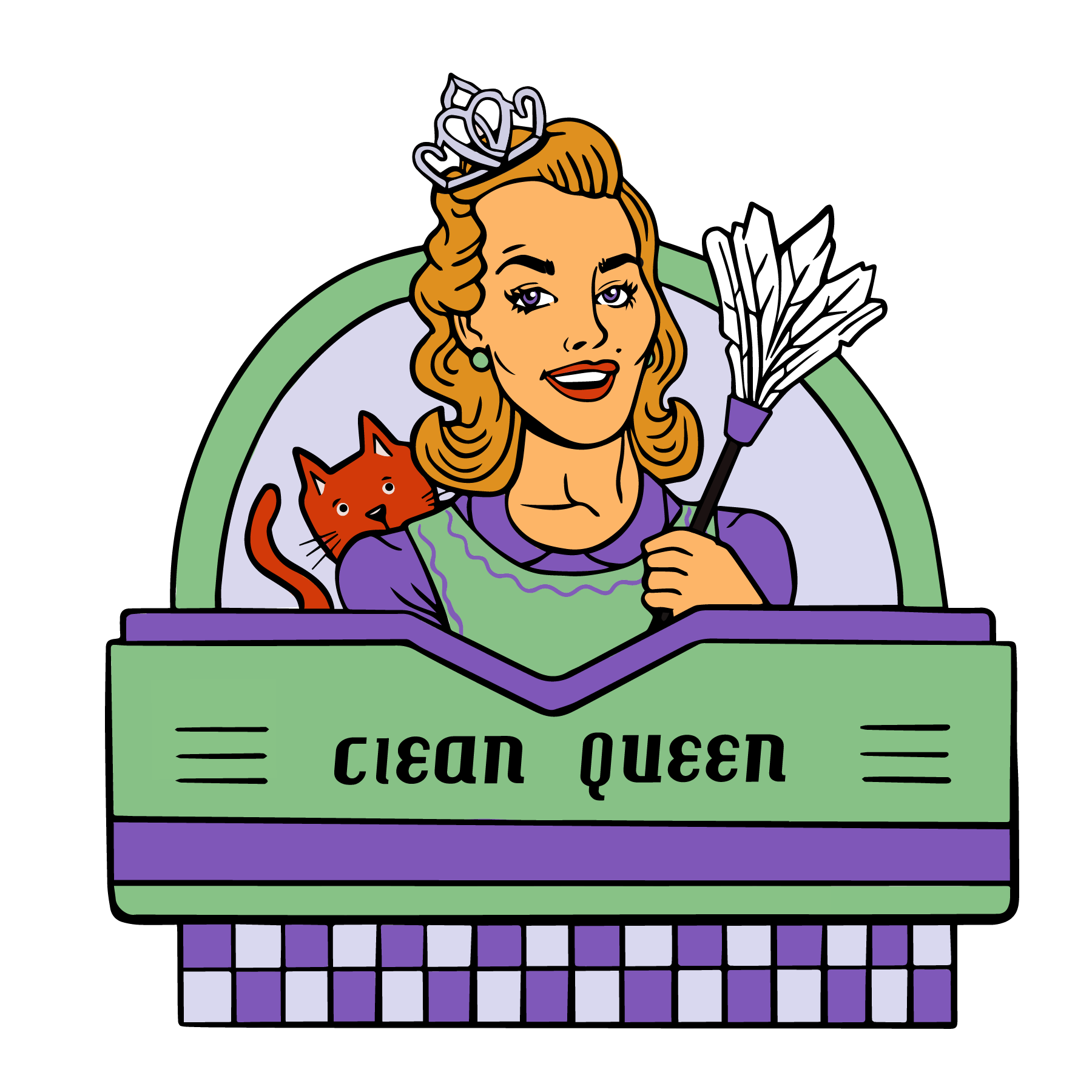 Clean Queen client logo design