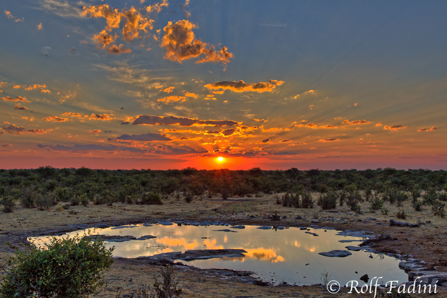 Namibia 21 - Etosha Region Sonnenuntergang