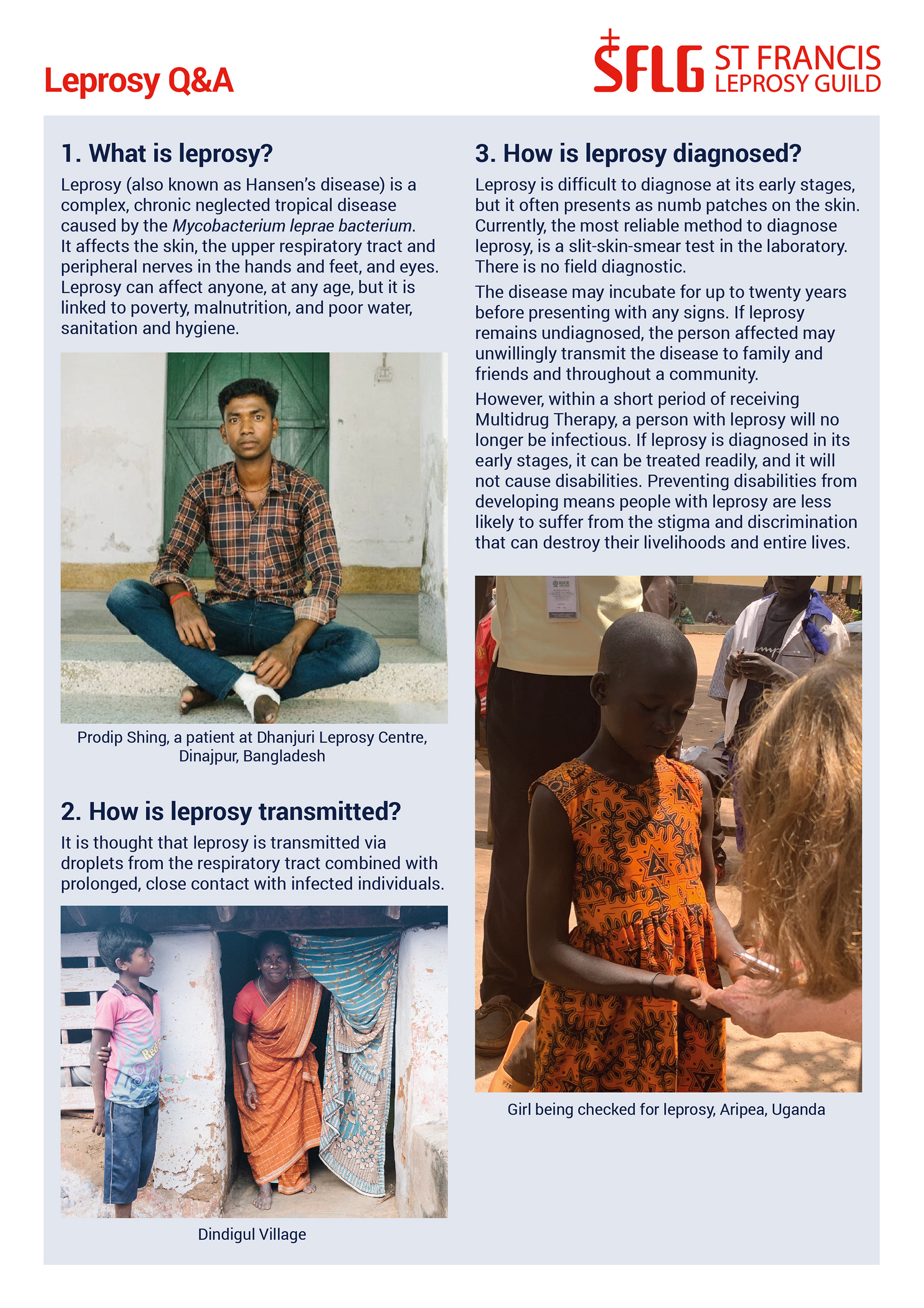 Leprosy Q&A leaflet