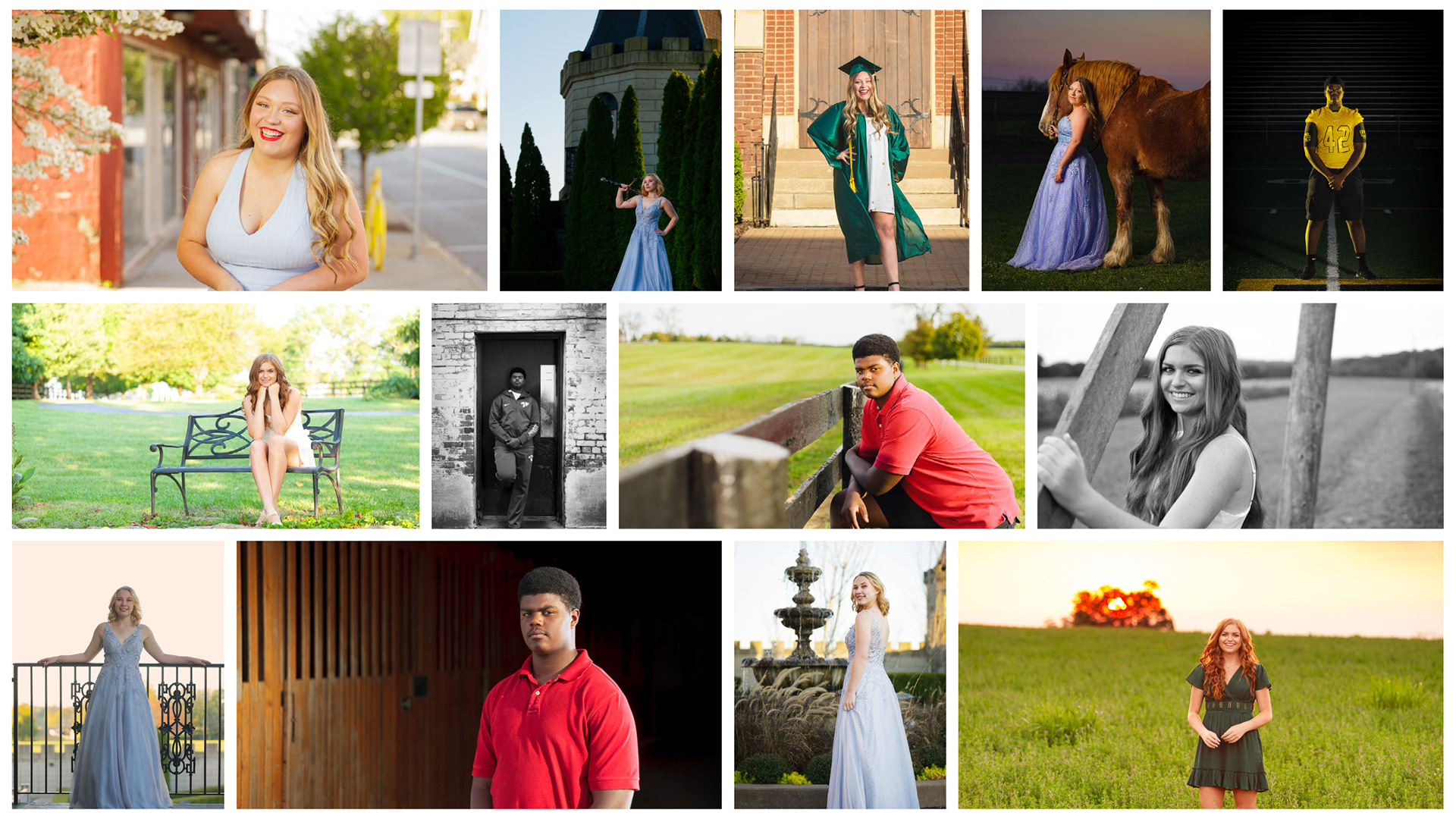 Collage of High School Senior Portraits