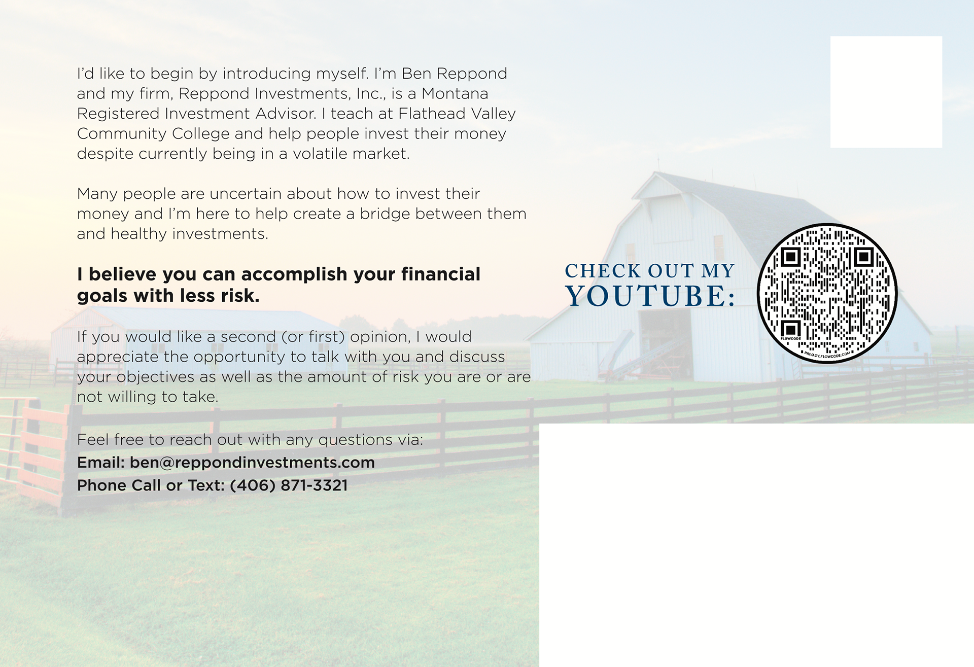 real estate post card back 2