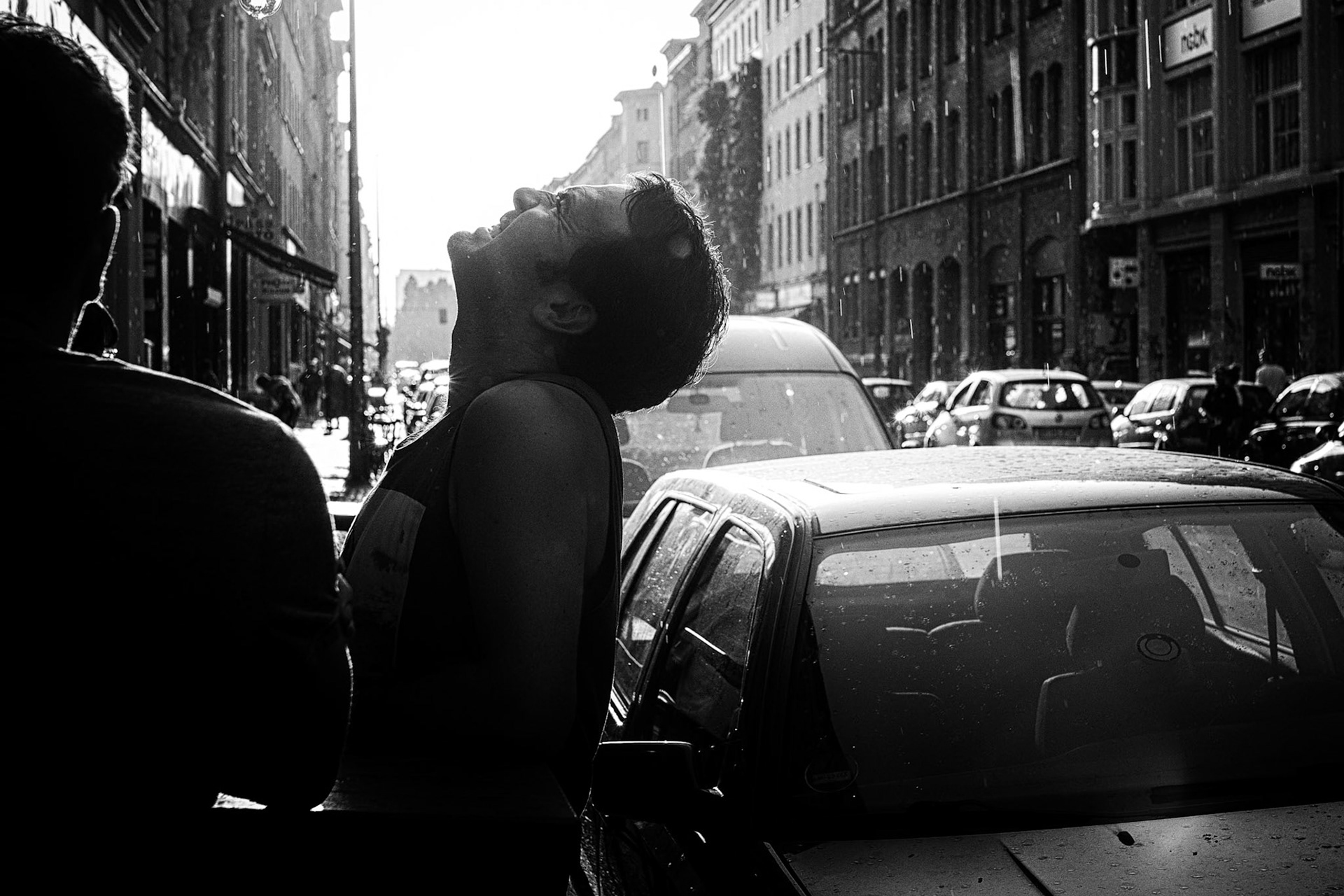 Summer rain in Berlin Kreuzberg