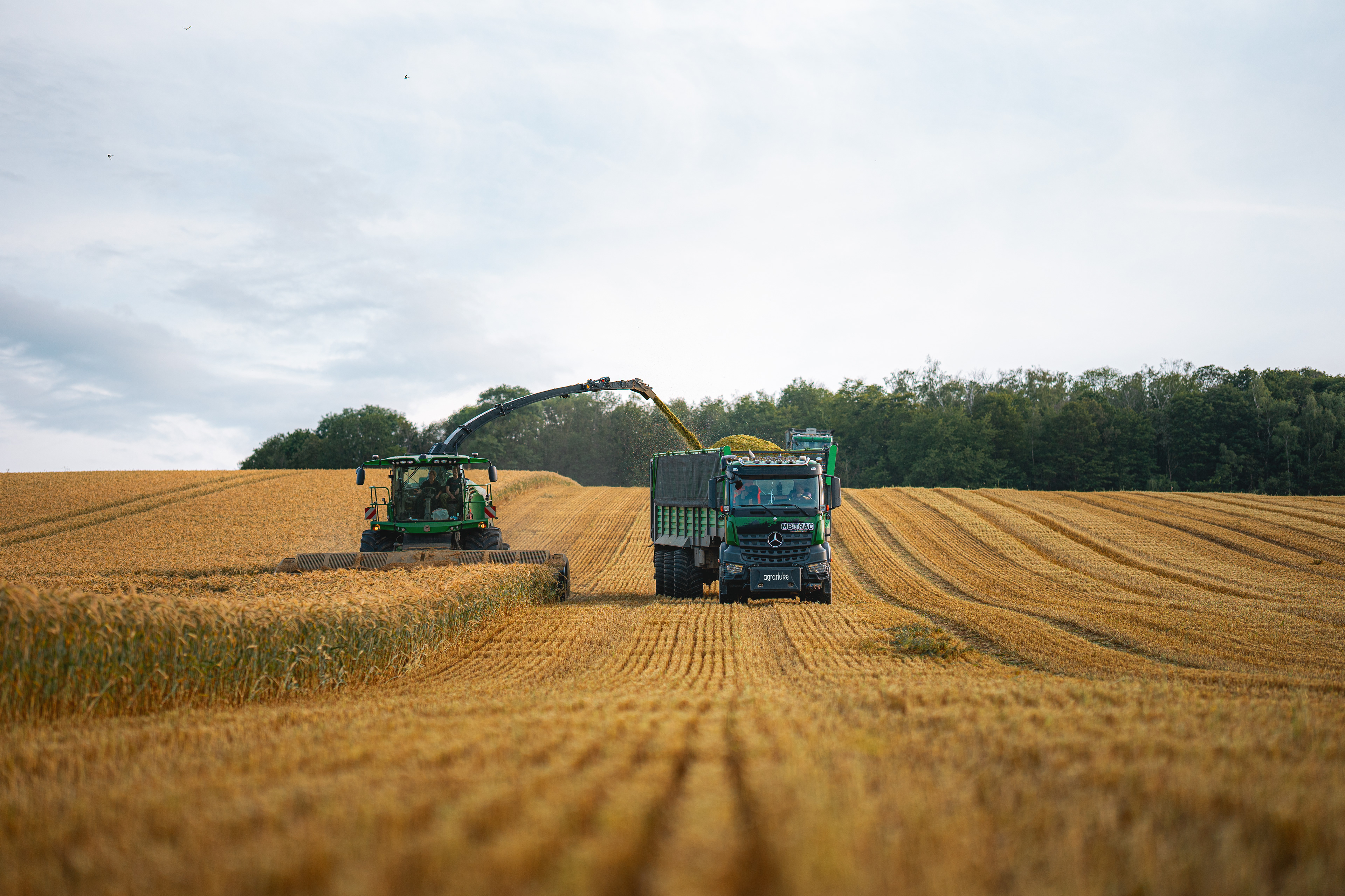 Agrarbetrieb Hahn bei der GPS-Ernte