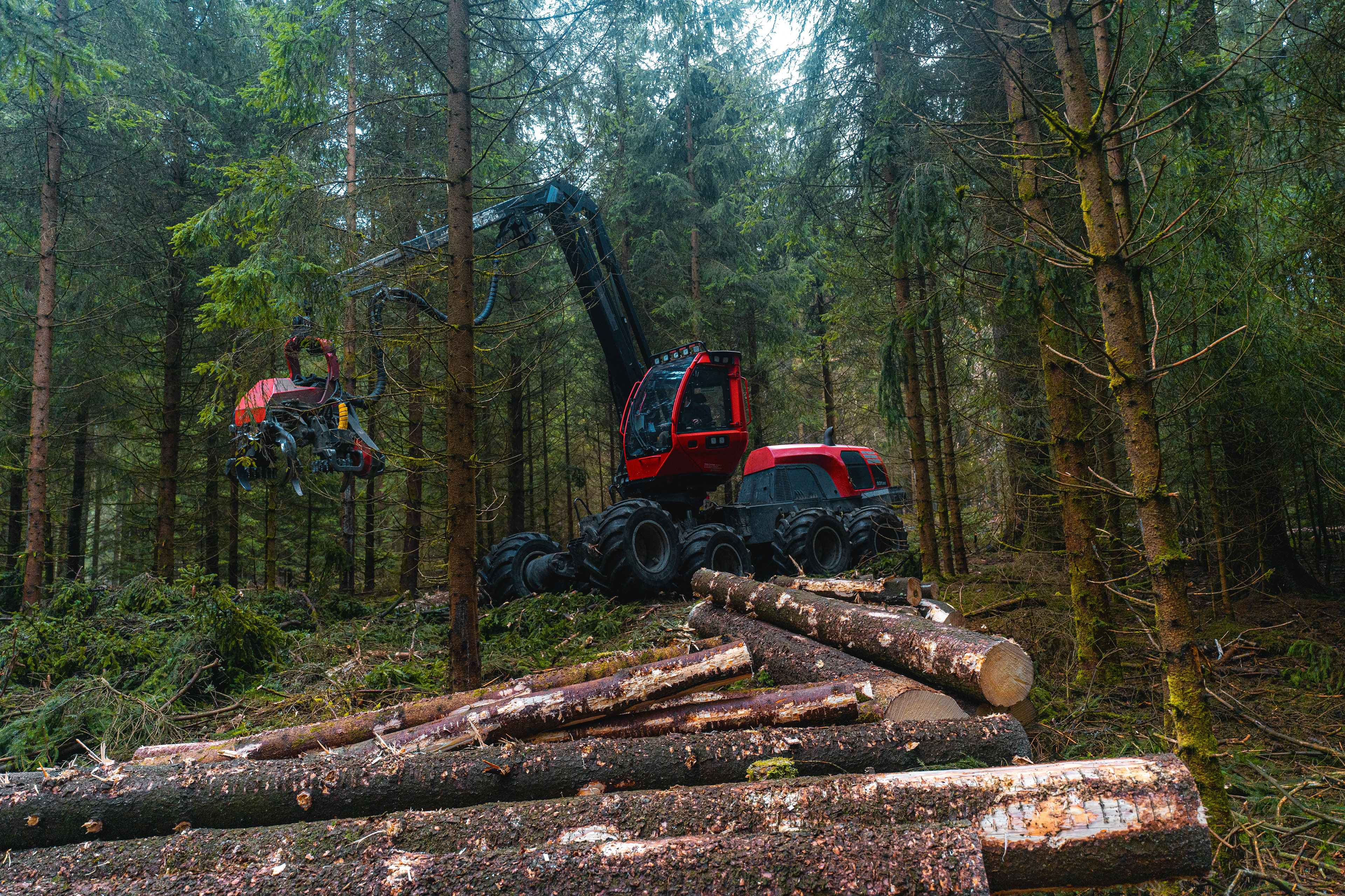 Komatsu 931 XC beim Forstunternehmen Poehler