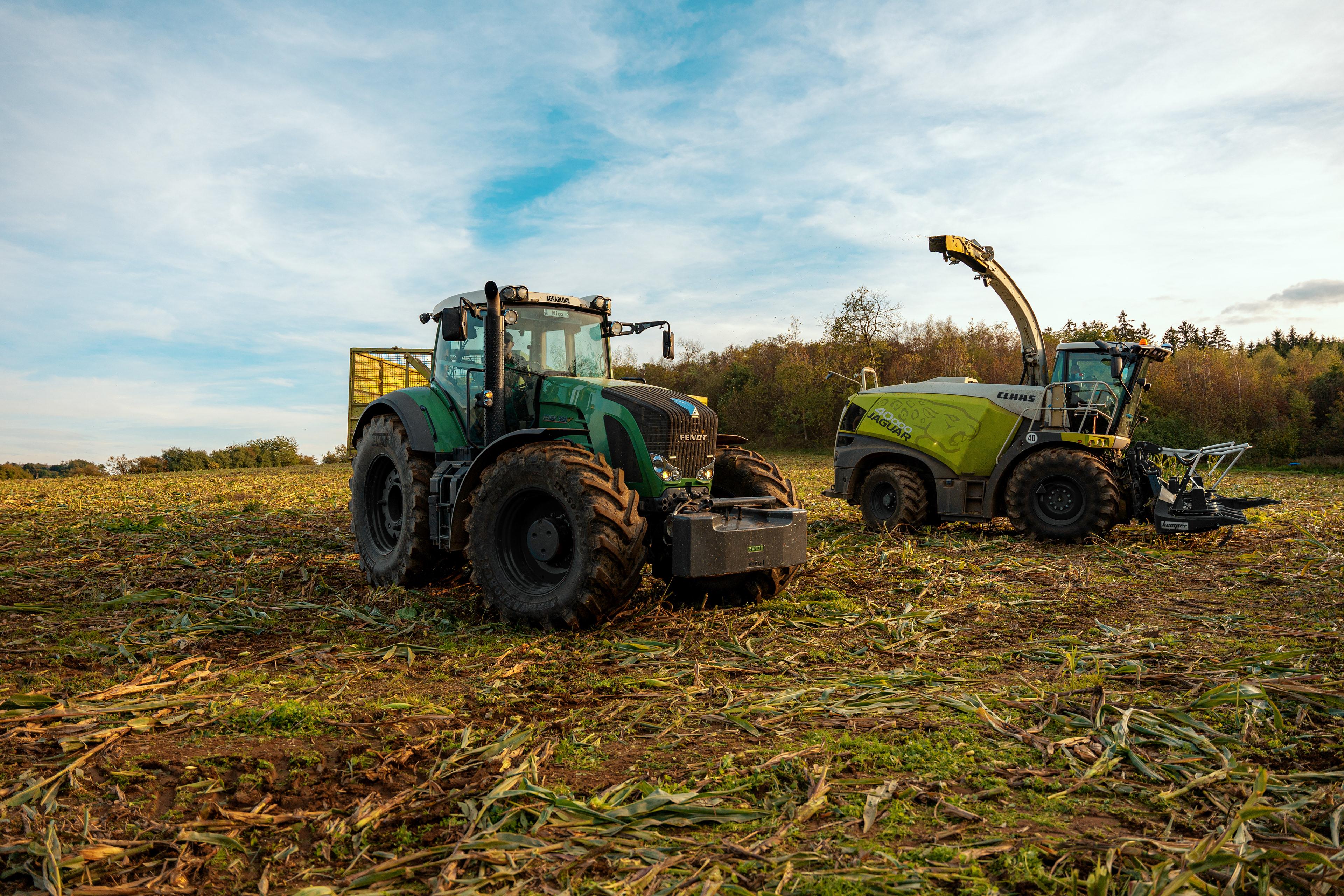 Maisernte bei Agrargenossenschaft Bobenneukirchen