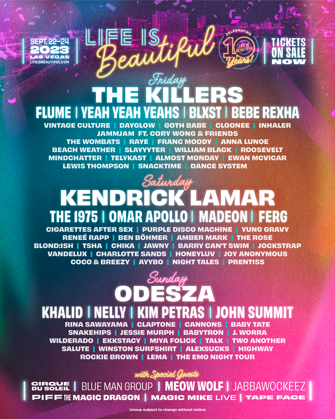 Lineup Poster