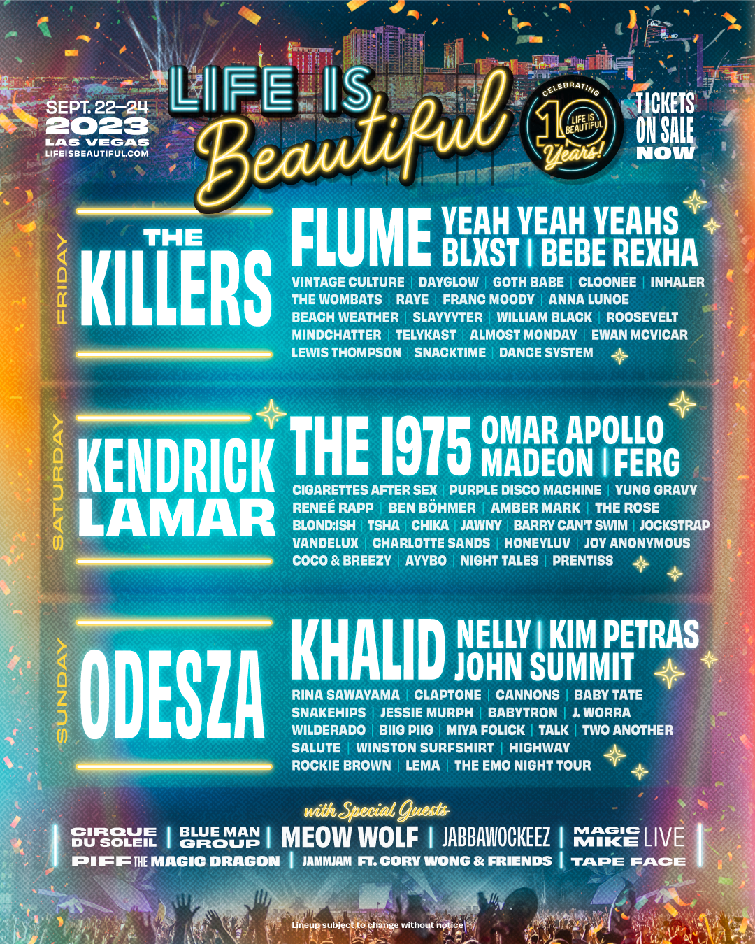 Lineup Announcement Poster