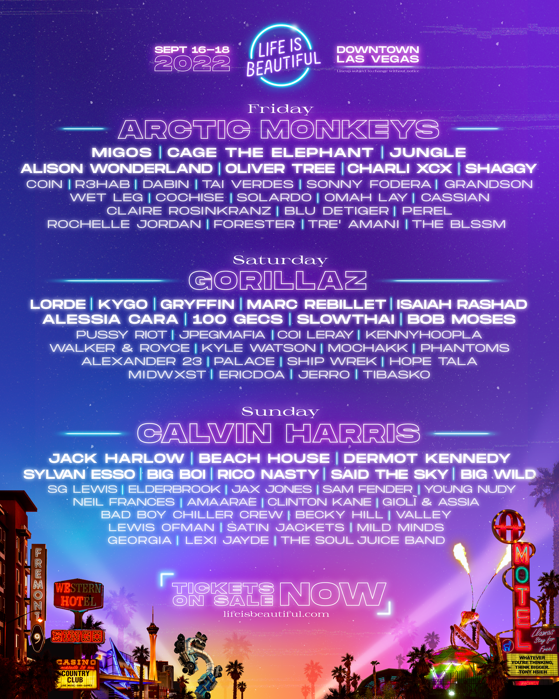 Daily Lineup Announcement Poster