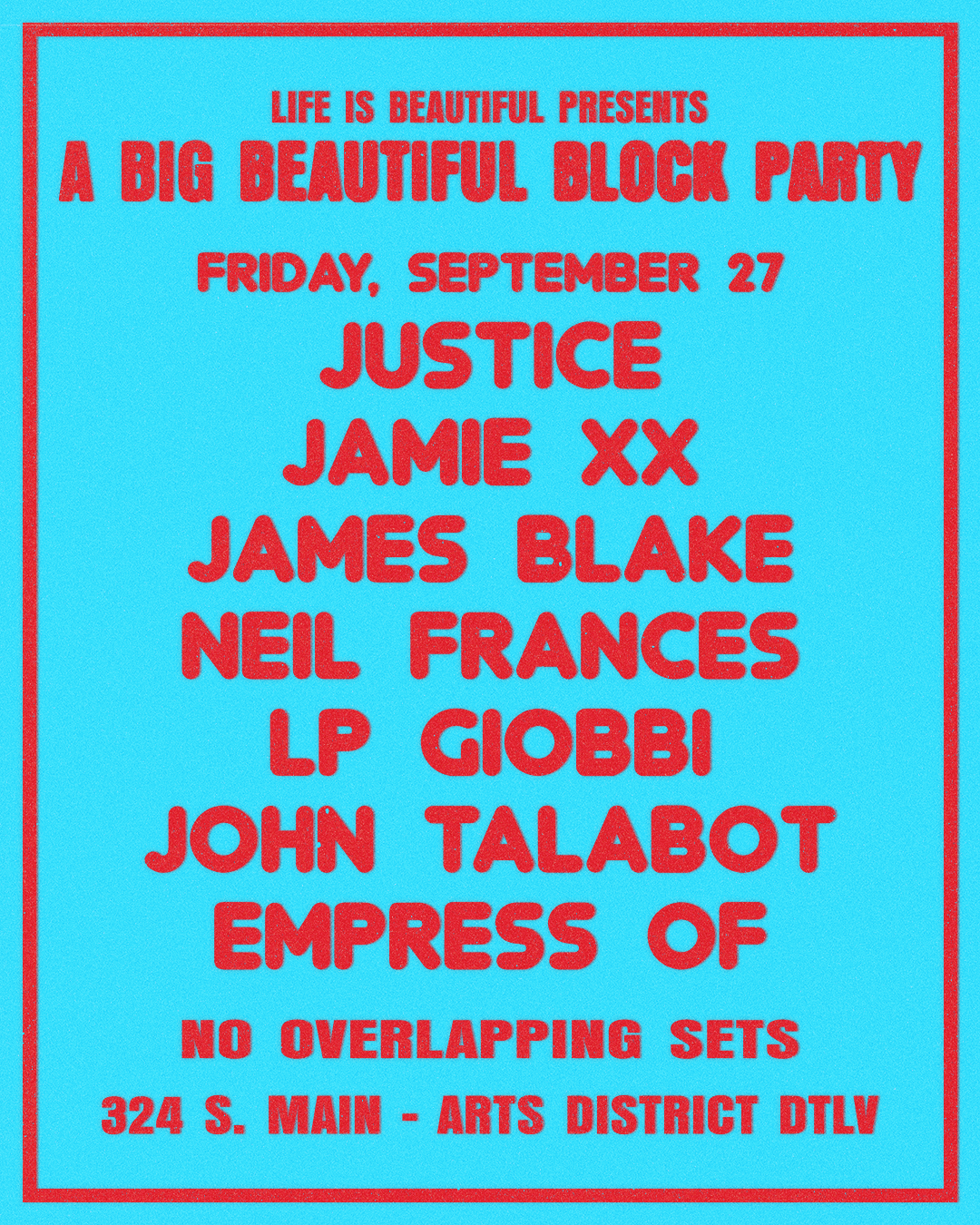 Daily Lineup Announcement Poster