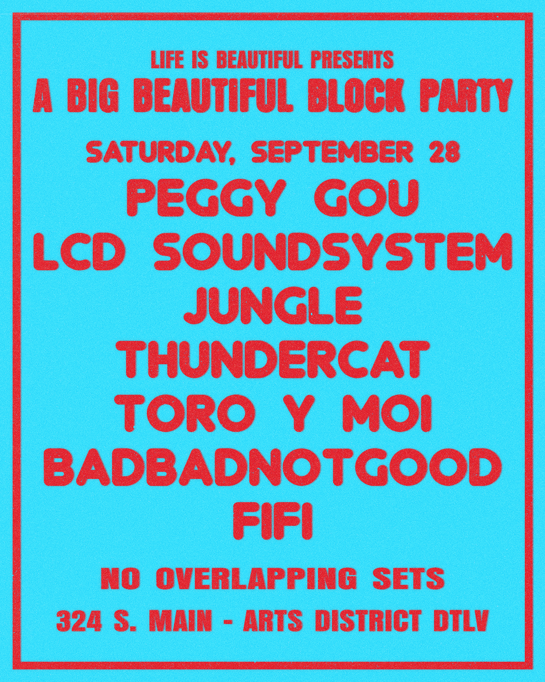 Daily Lineup Announcement Poster