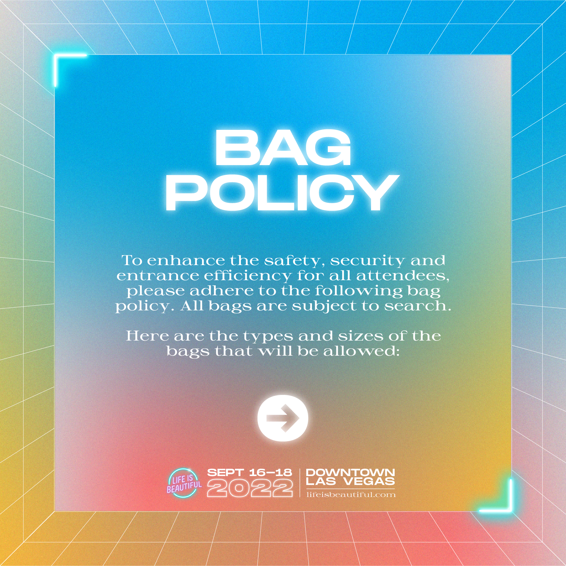 Bag Policy
