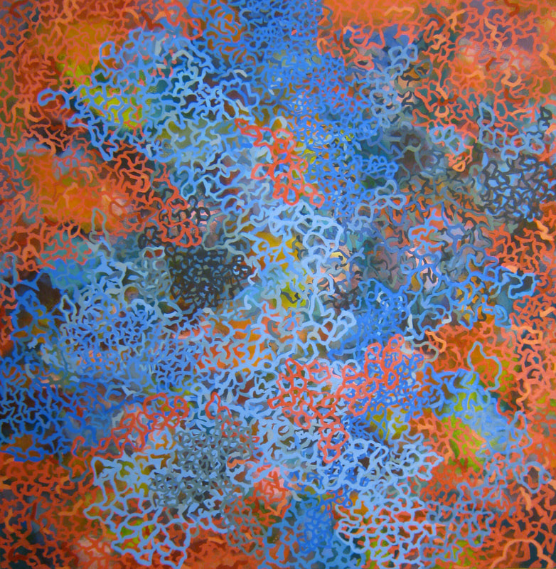 Hyper Web, acrylic on canvas