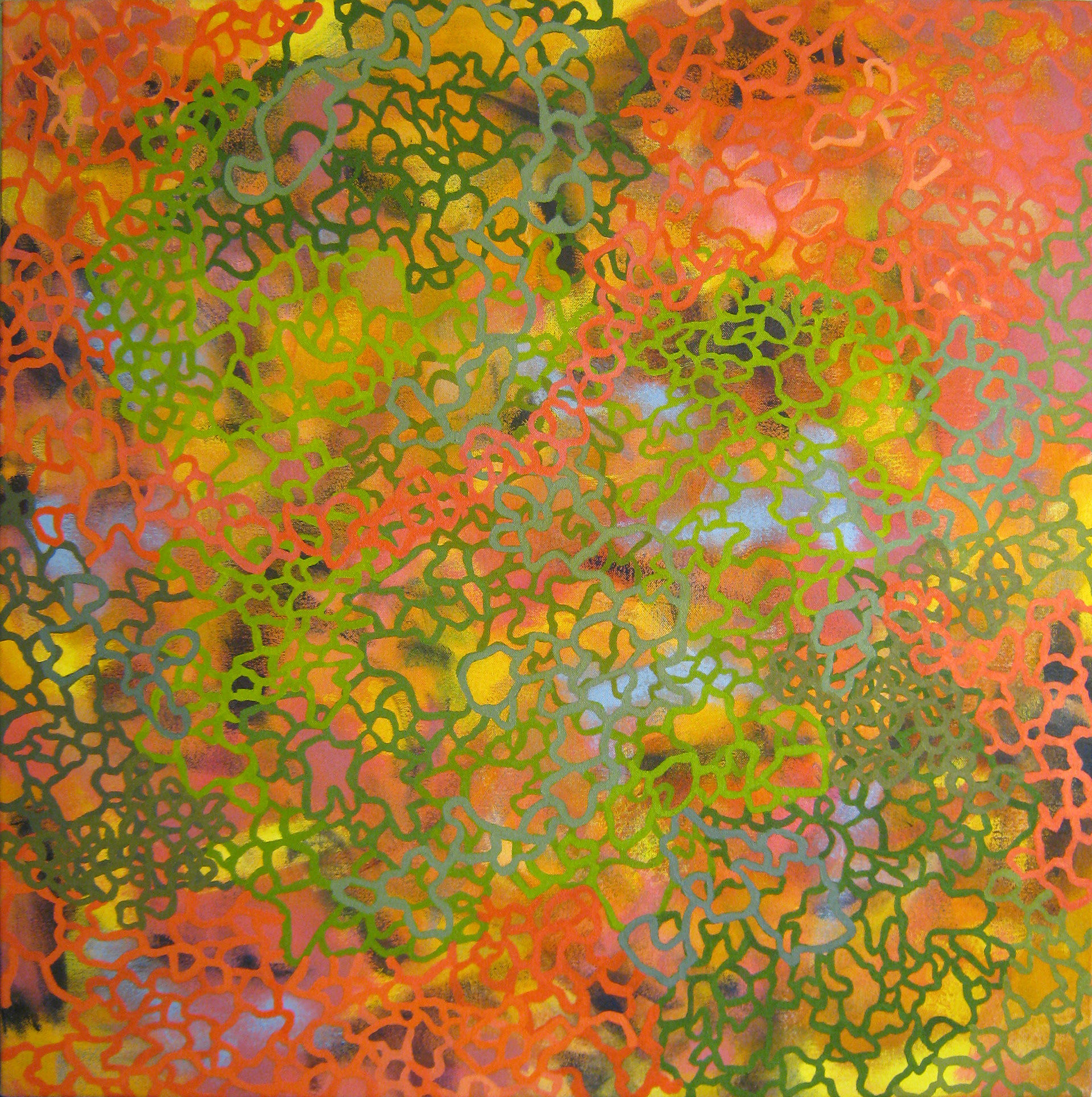 Visceral Belt, acrylic on canvas