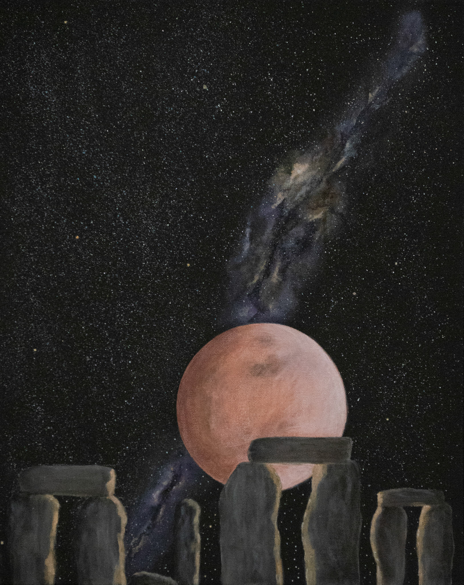 Havest Moon Rising • 20" x 16"