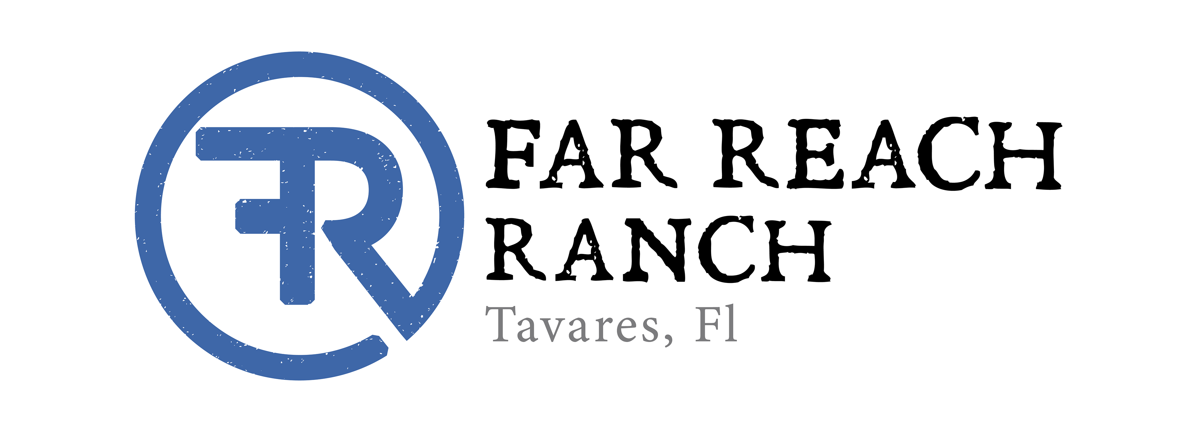 Custom typographic logo design for established ranch in Central Florida