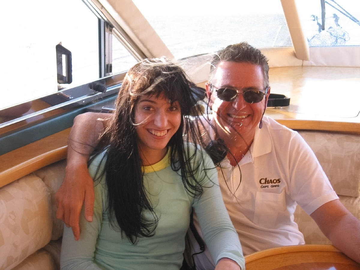 Diva Zappa with Capt. Daley