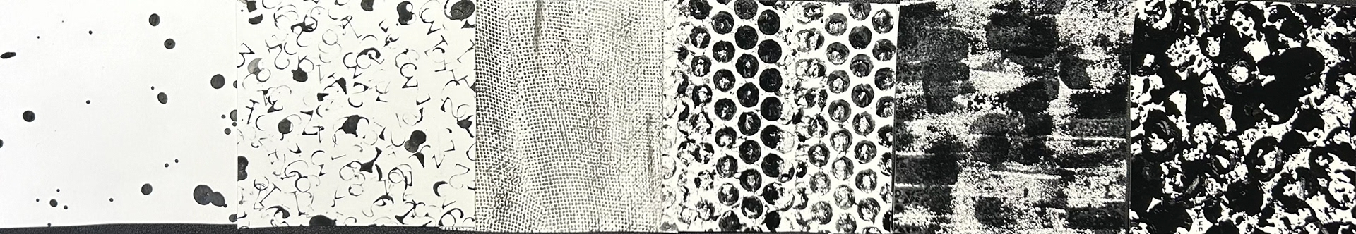 India ink & gouache value scale