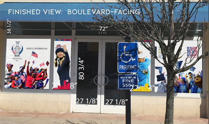 Levis store front window clings