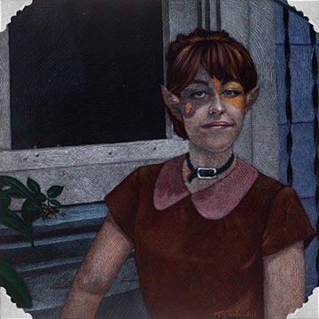 The Cat: Jessicus catus
       Colored Pencil & Gesso on Masonite | 12"x 12"