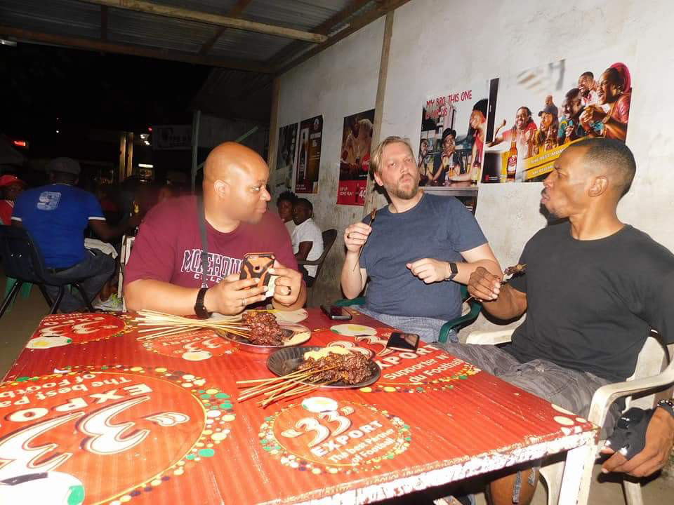 Buea, Cameroon. First time trying Suya.