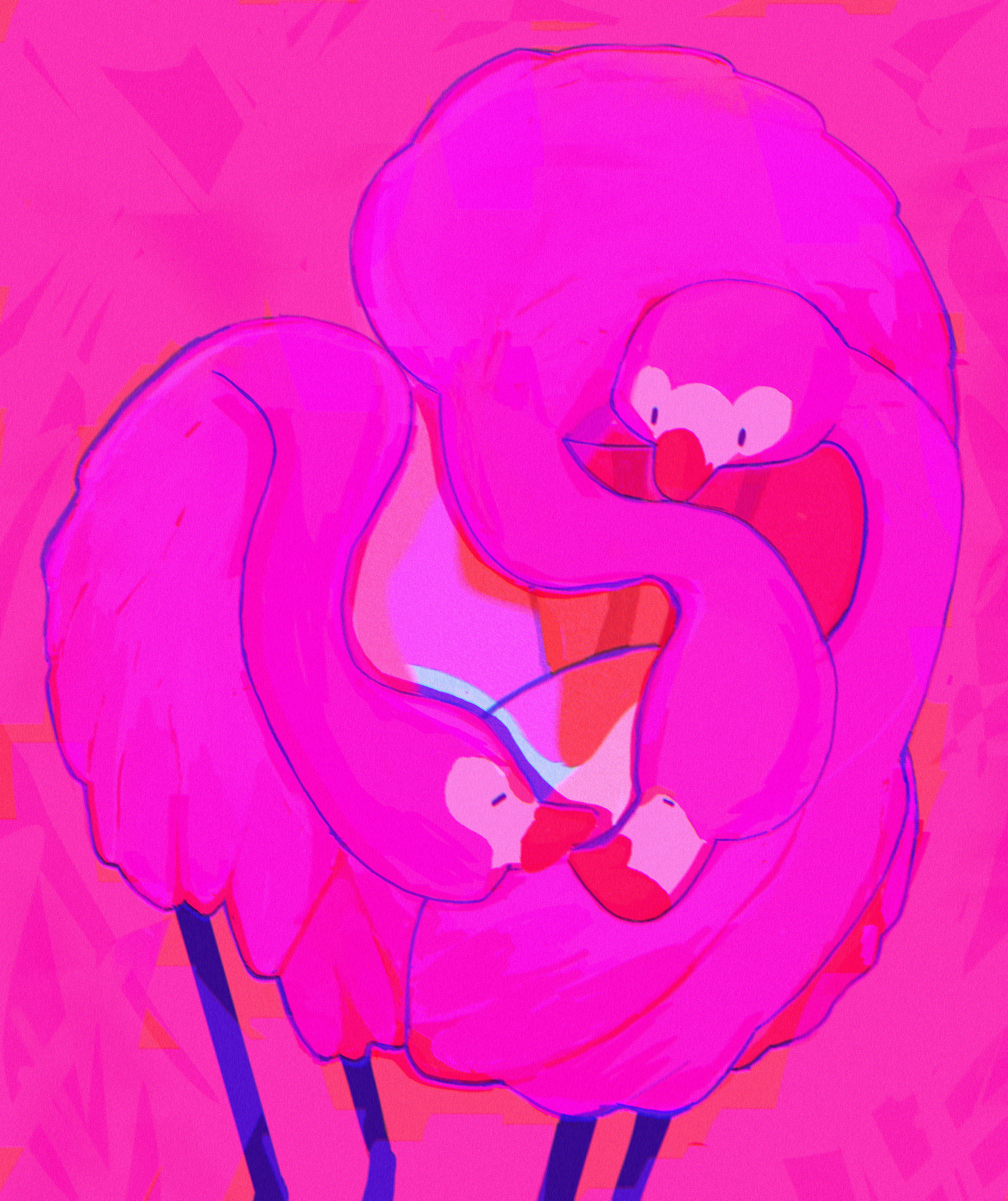 Let's Mingle like Flamingos 