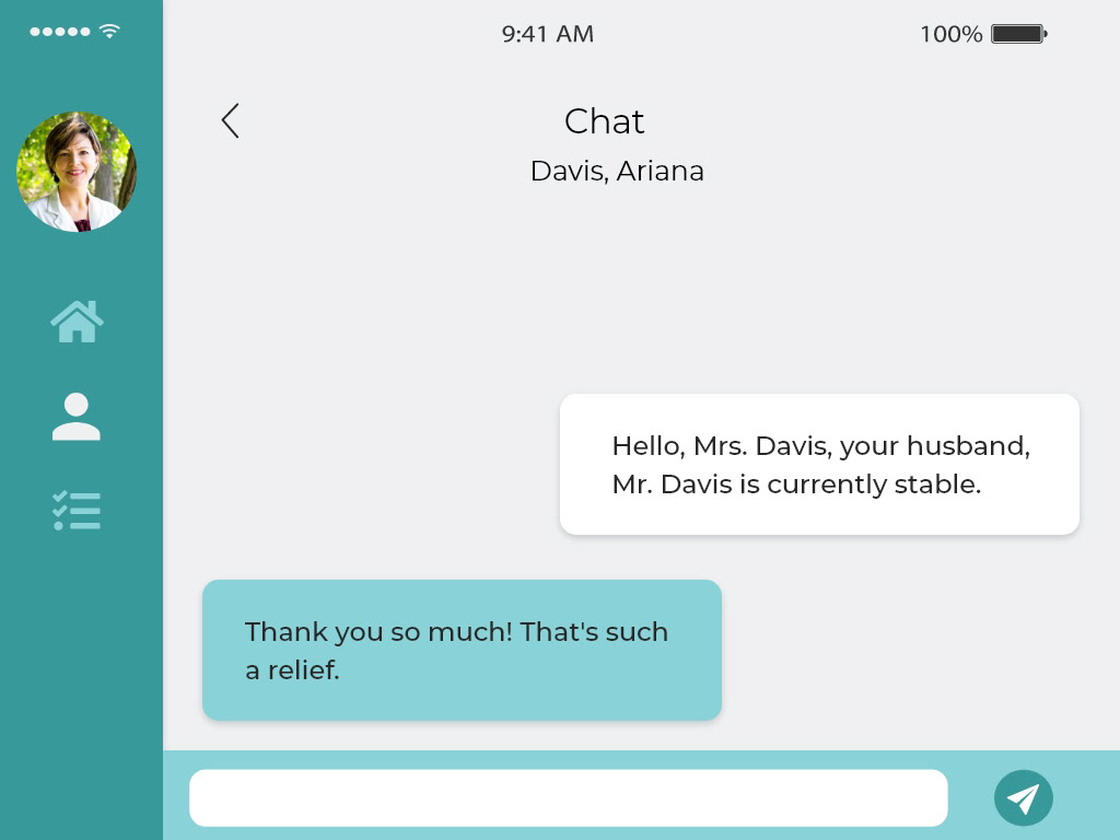 Messaging Patient's Family Task