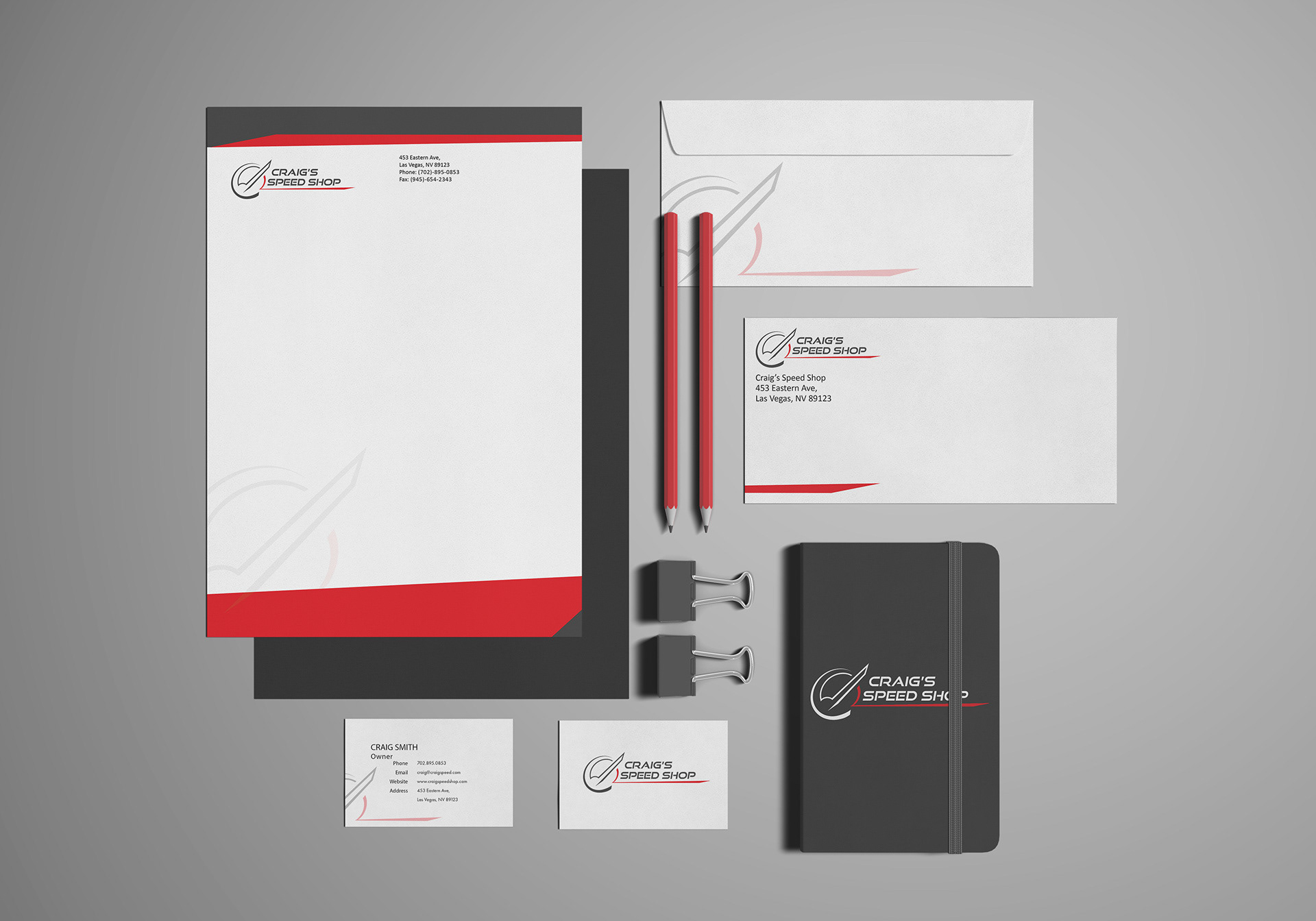 Craig's Speed Shop Branding