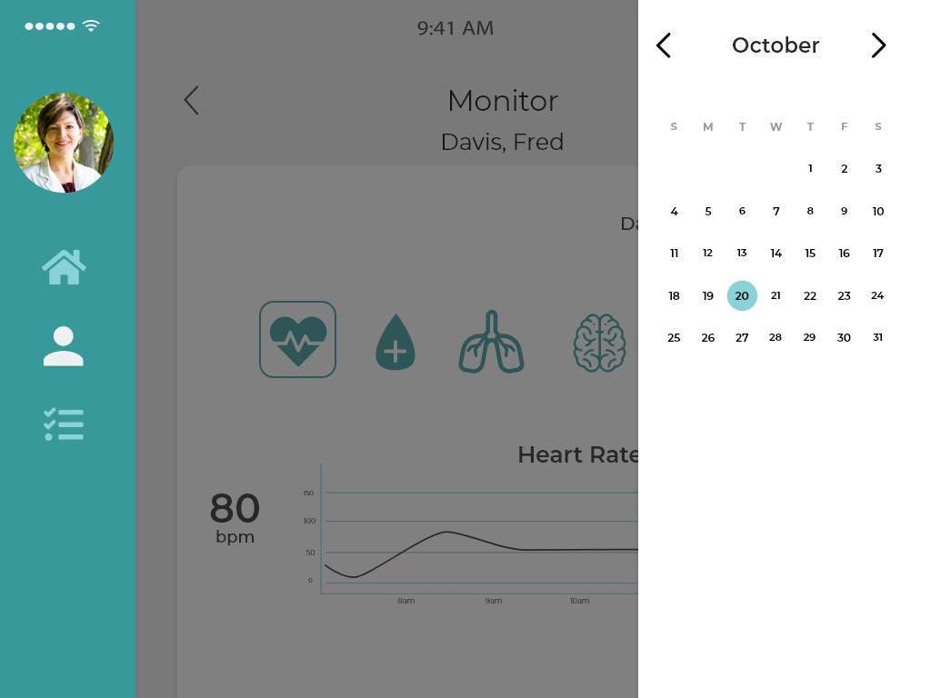 Monitor Patient Vitals On a Specific Date