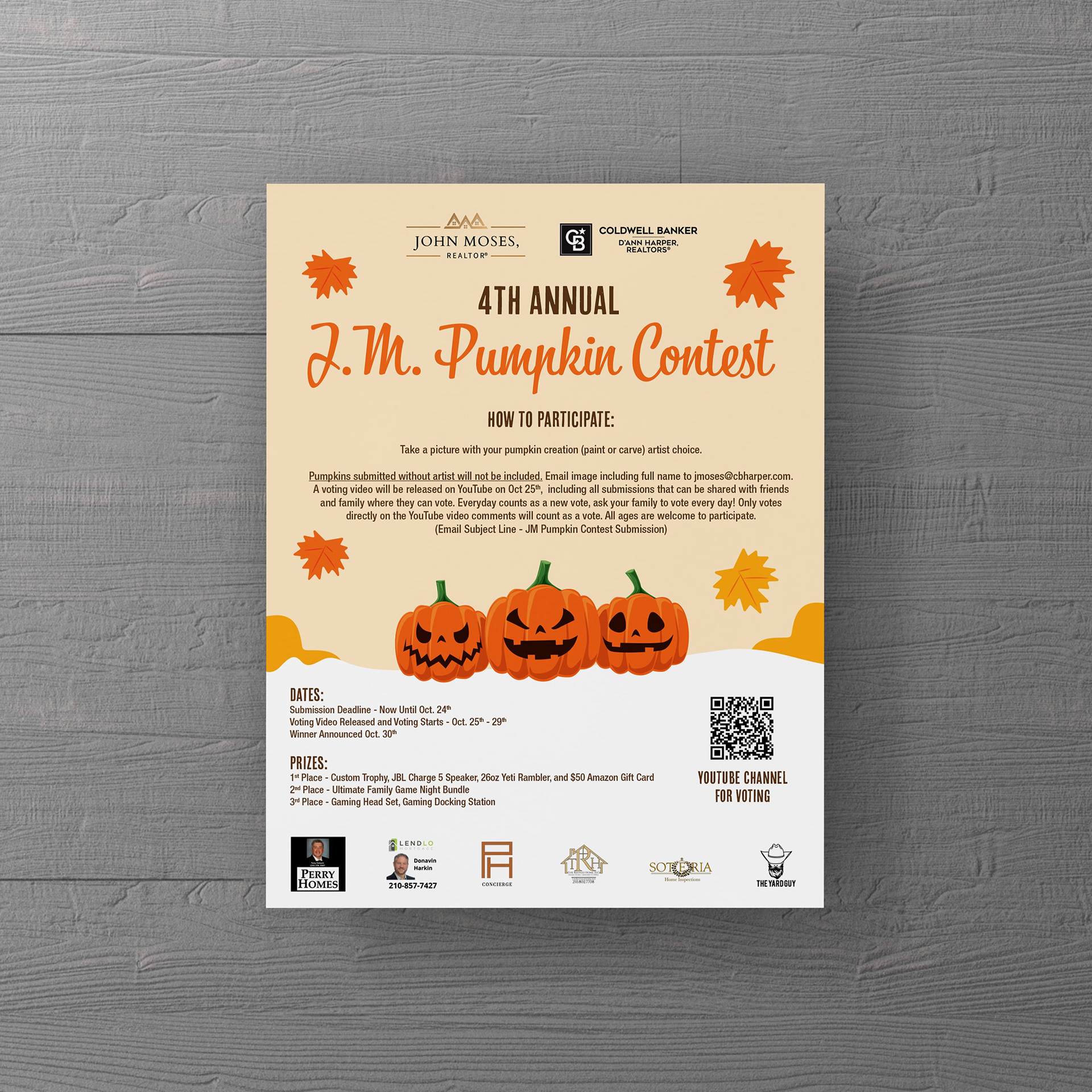 An annual pumpkin carving event for one of our agents.