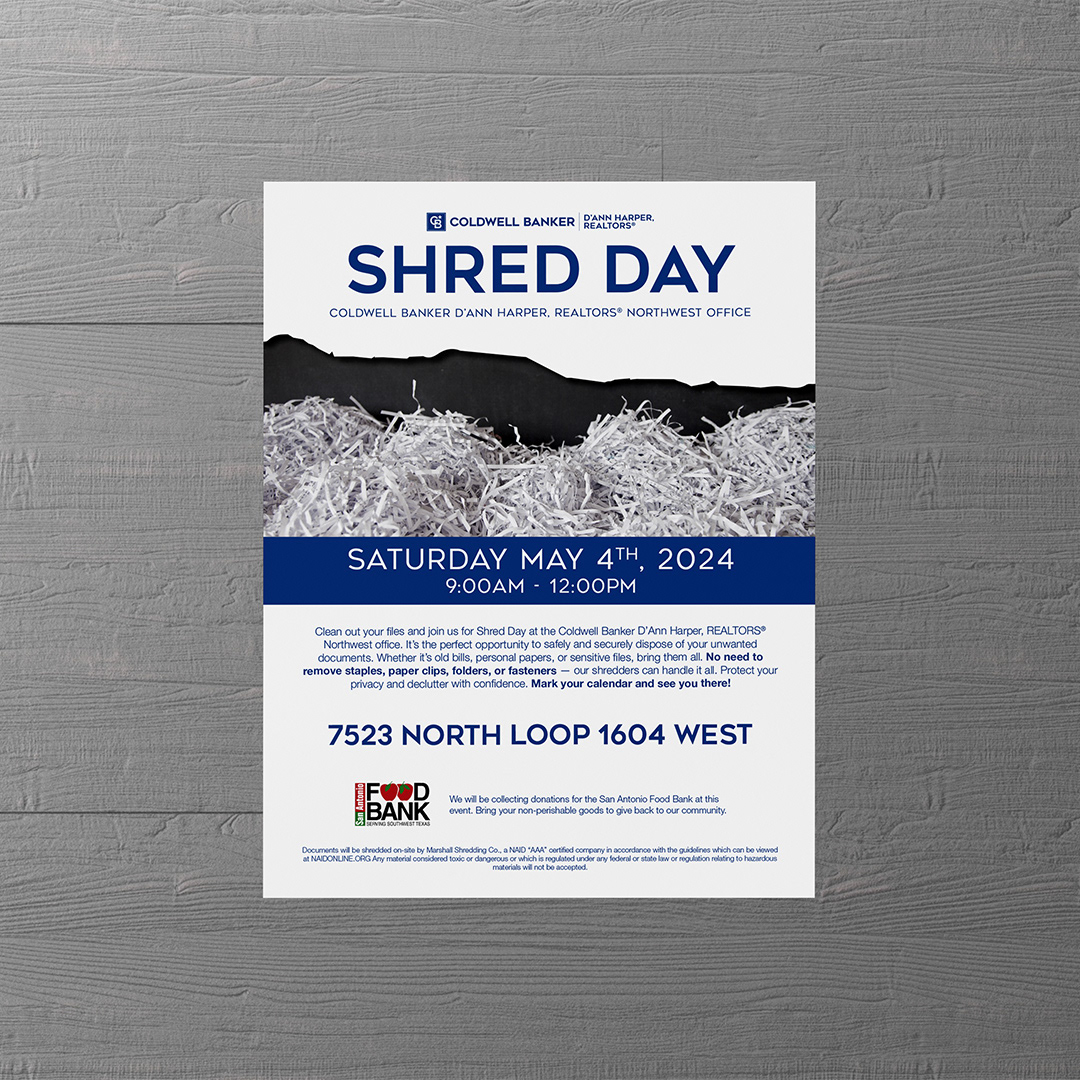 Annual Shred Day.