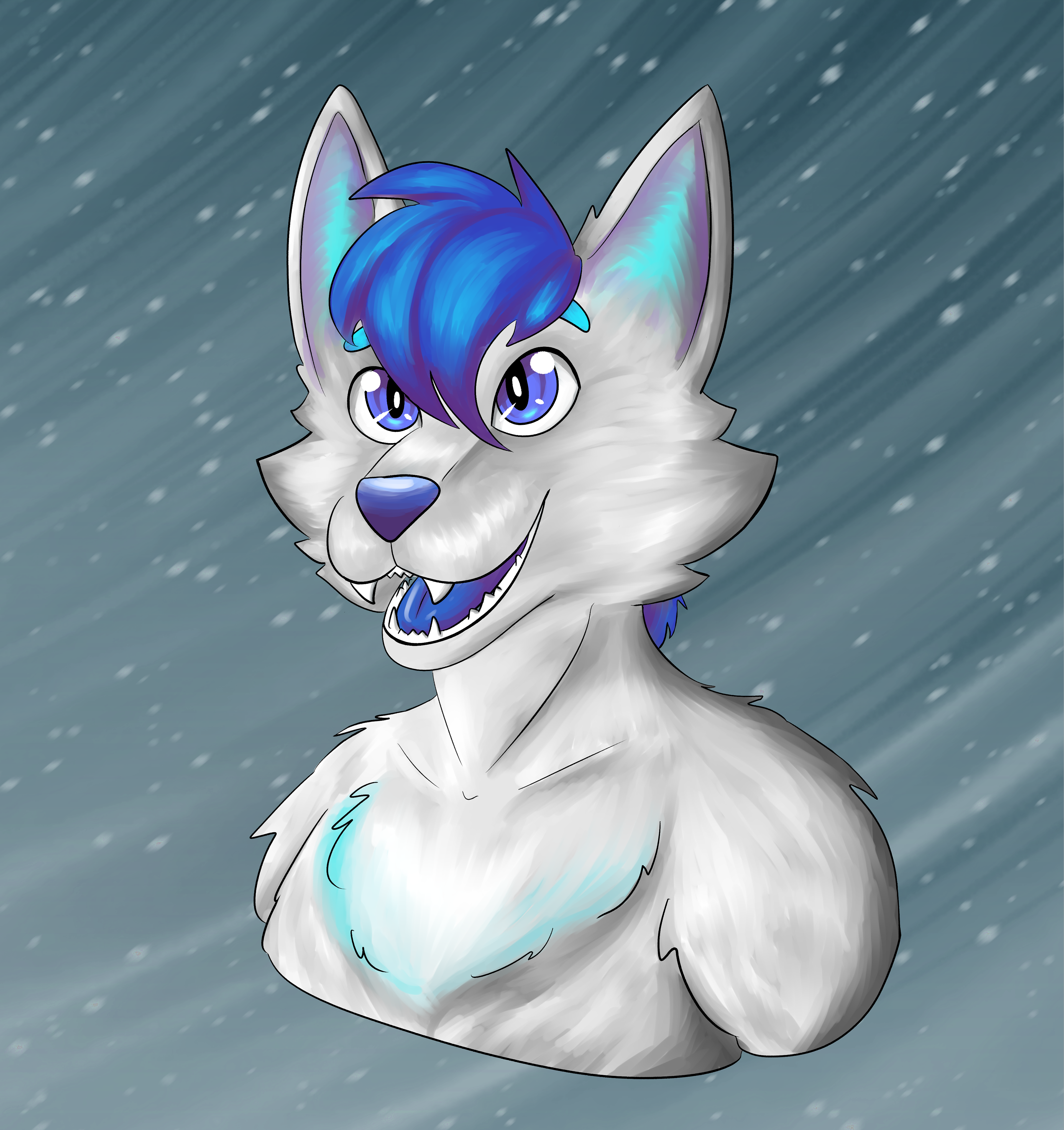 A piece I did for my younger cousin, she's made a couple fursonas for herself so I thought I'd go ahead and draw one of hers!