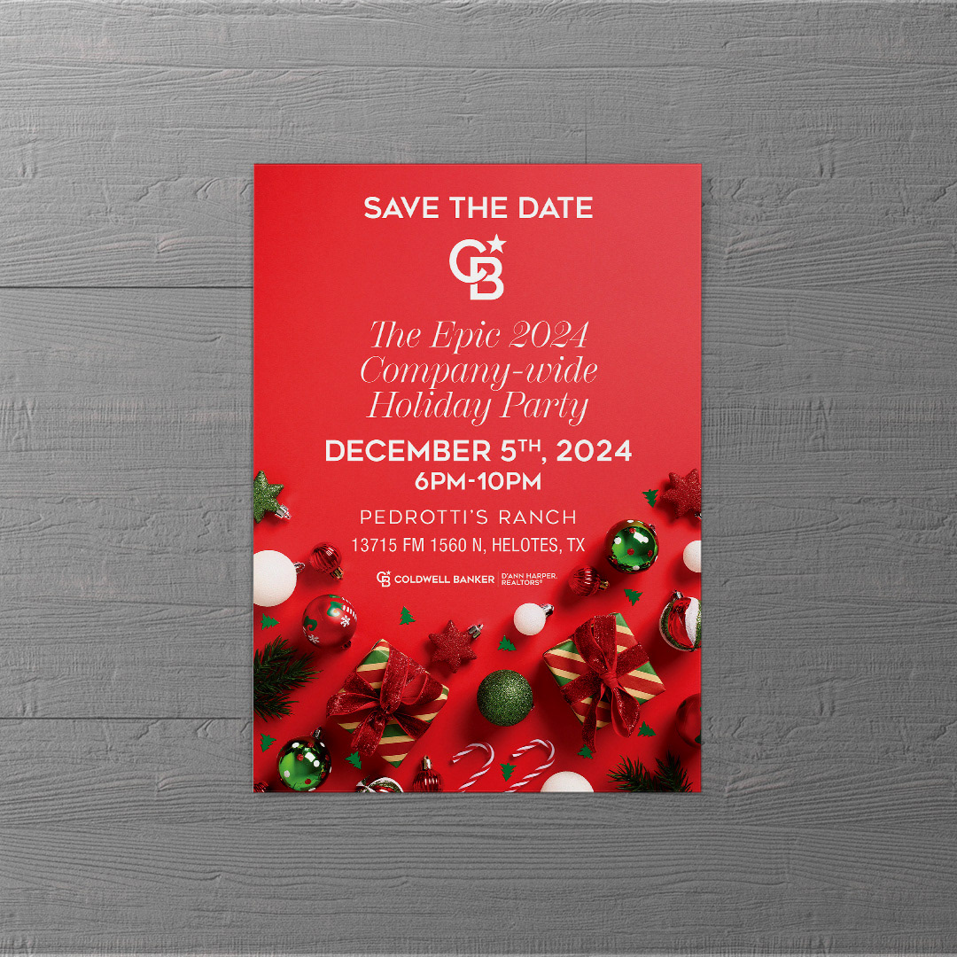Annual Holiday Party event flyer.