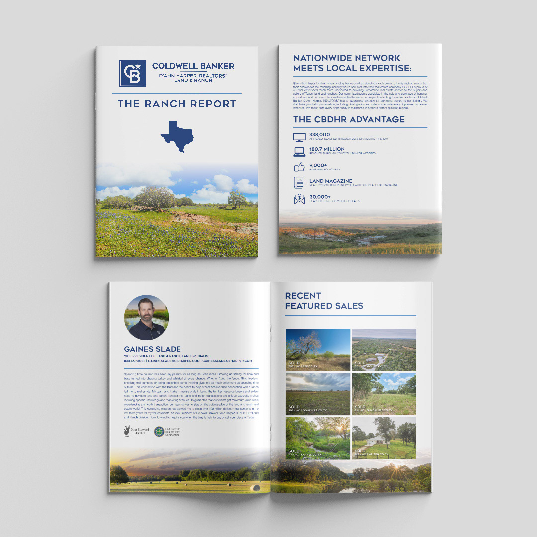 Personal ranch report booklet for an agent.