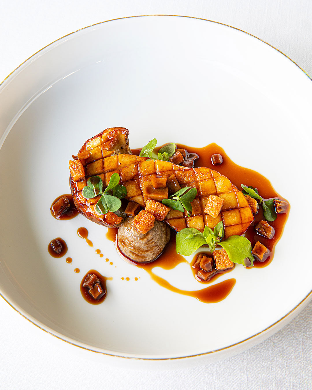 Photo de plat pour le restaurant étoilé La Source