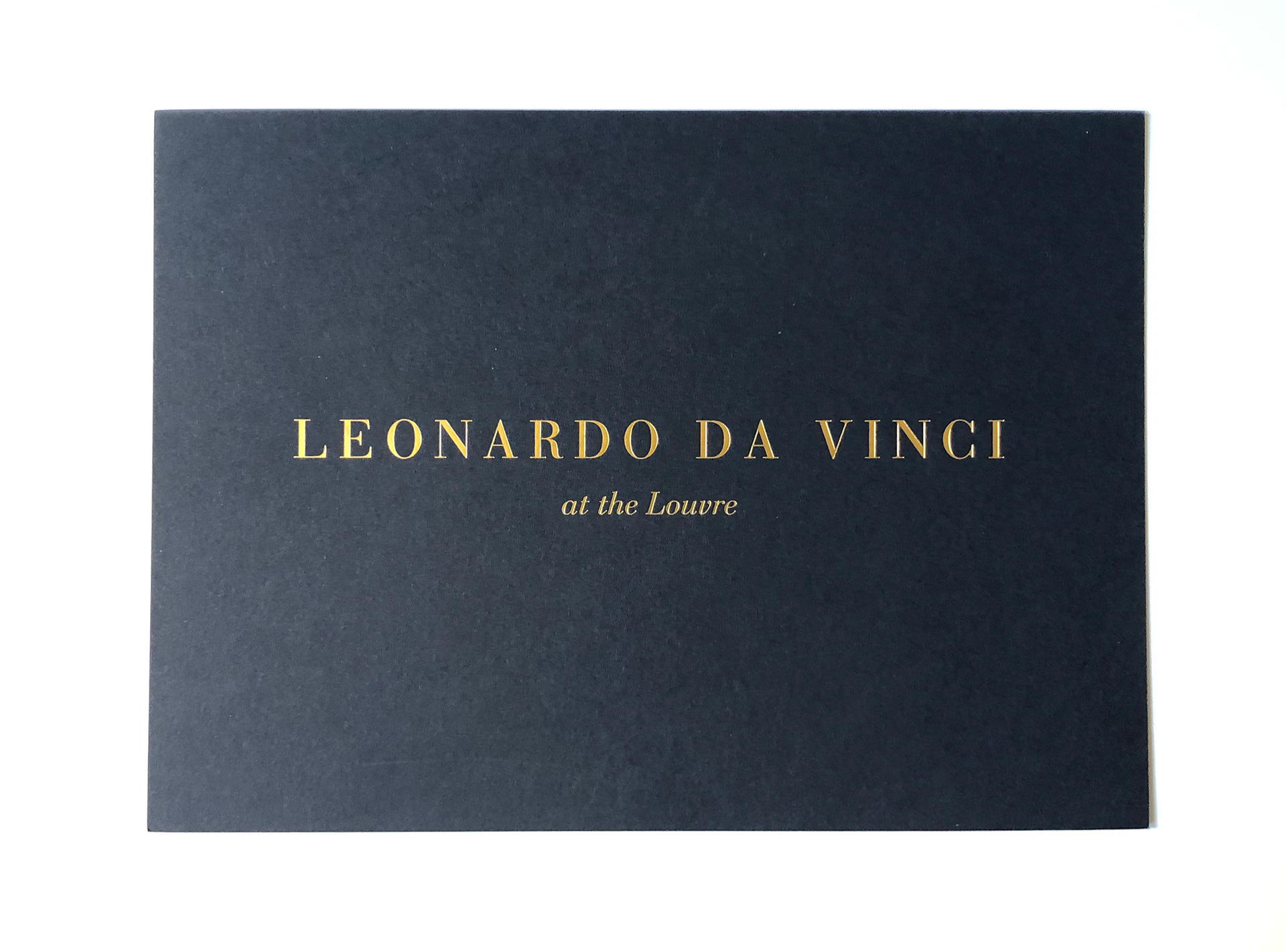 Invitation pour l'exposition Leonardo Da Vinci au Louvre